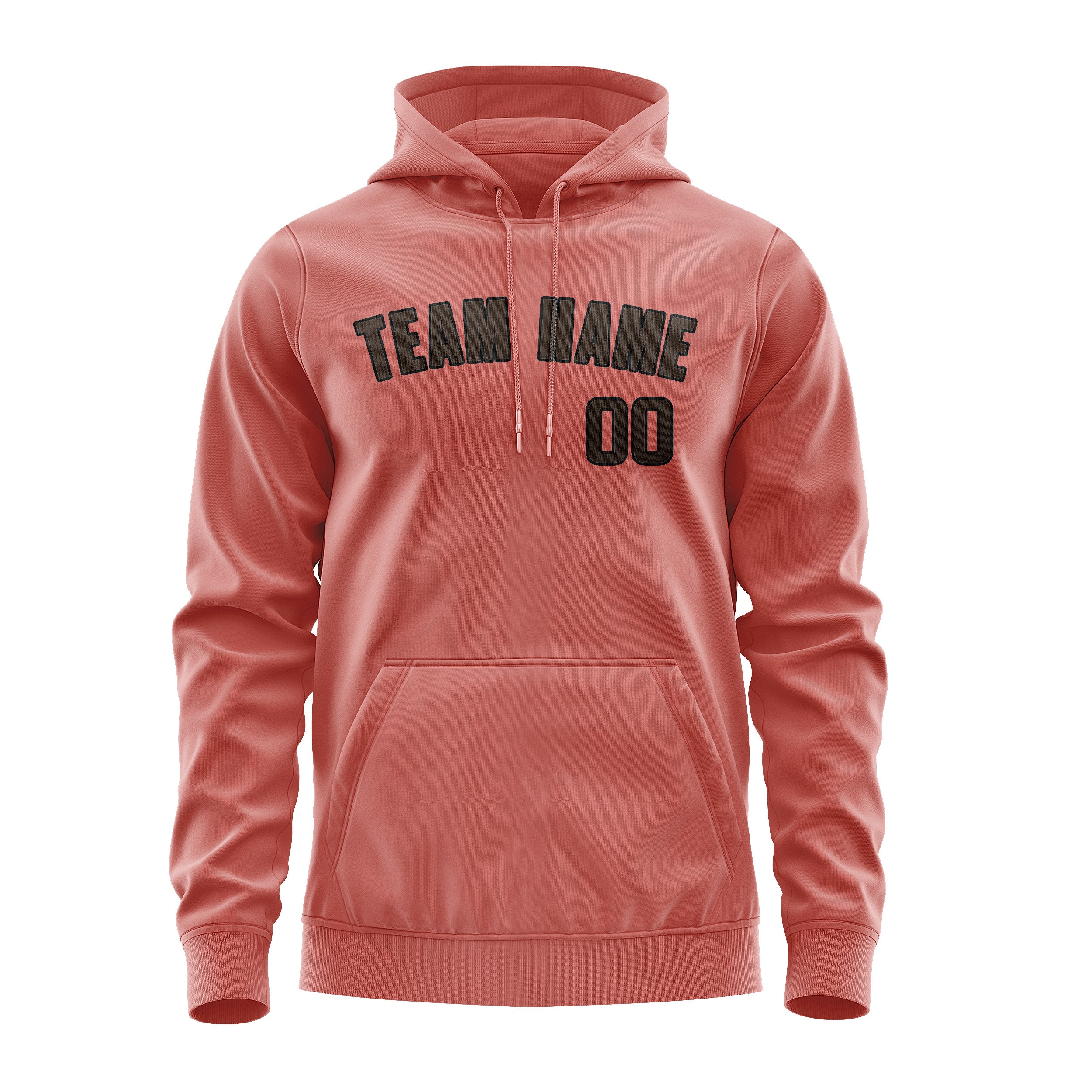 Maßgeschneidertes Kupferrose Braun Hoodie