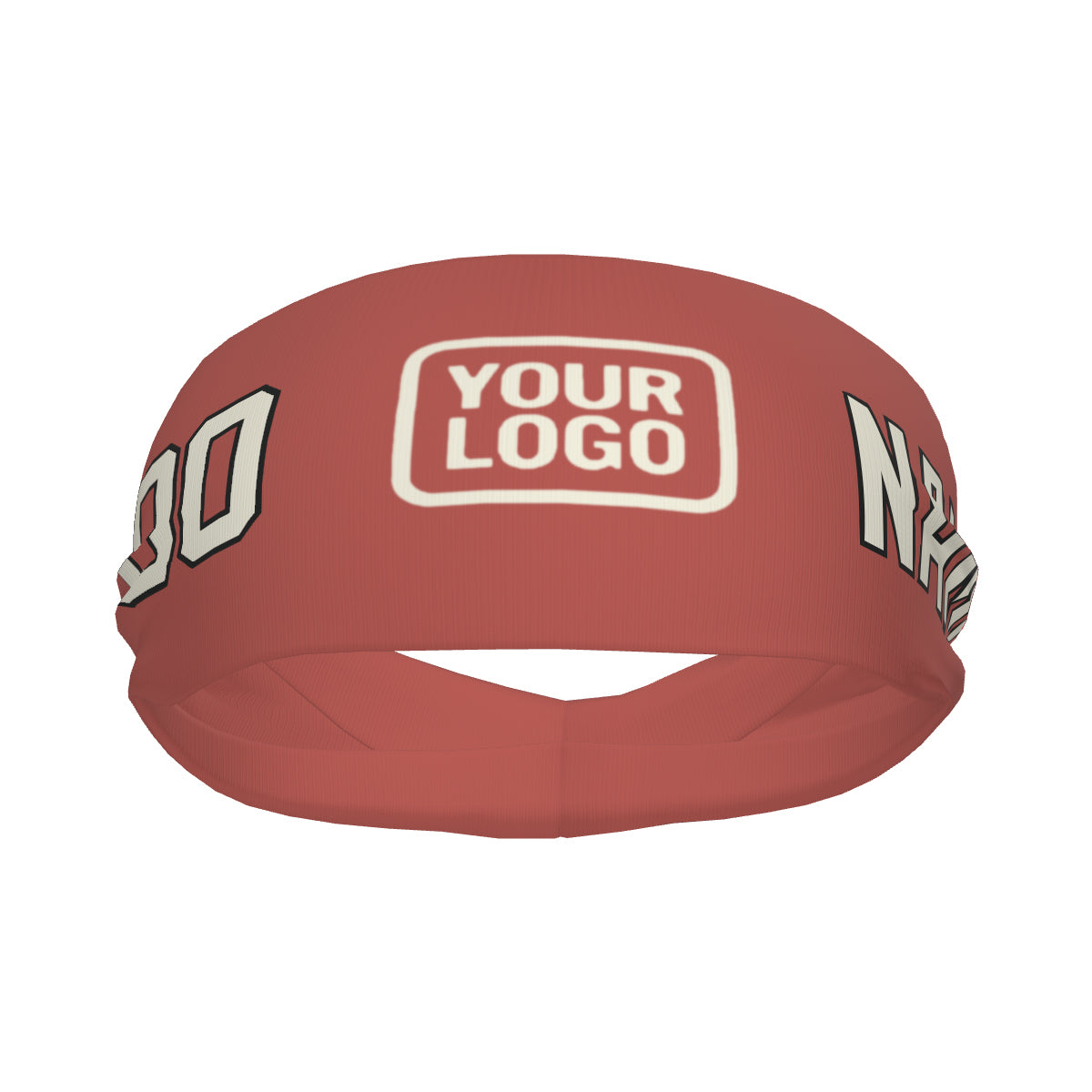 Maßgeschneidertes Kupferrose Beige Sport Stirnband