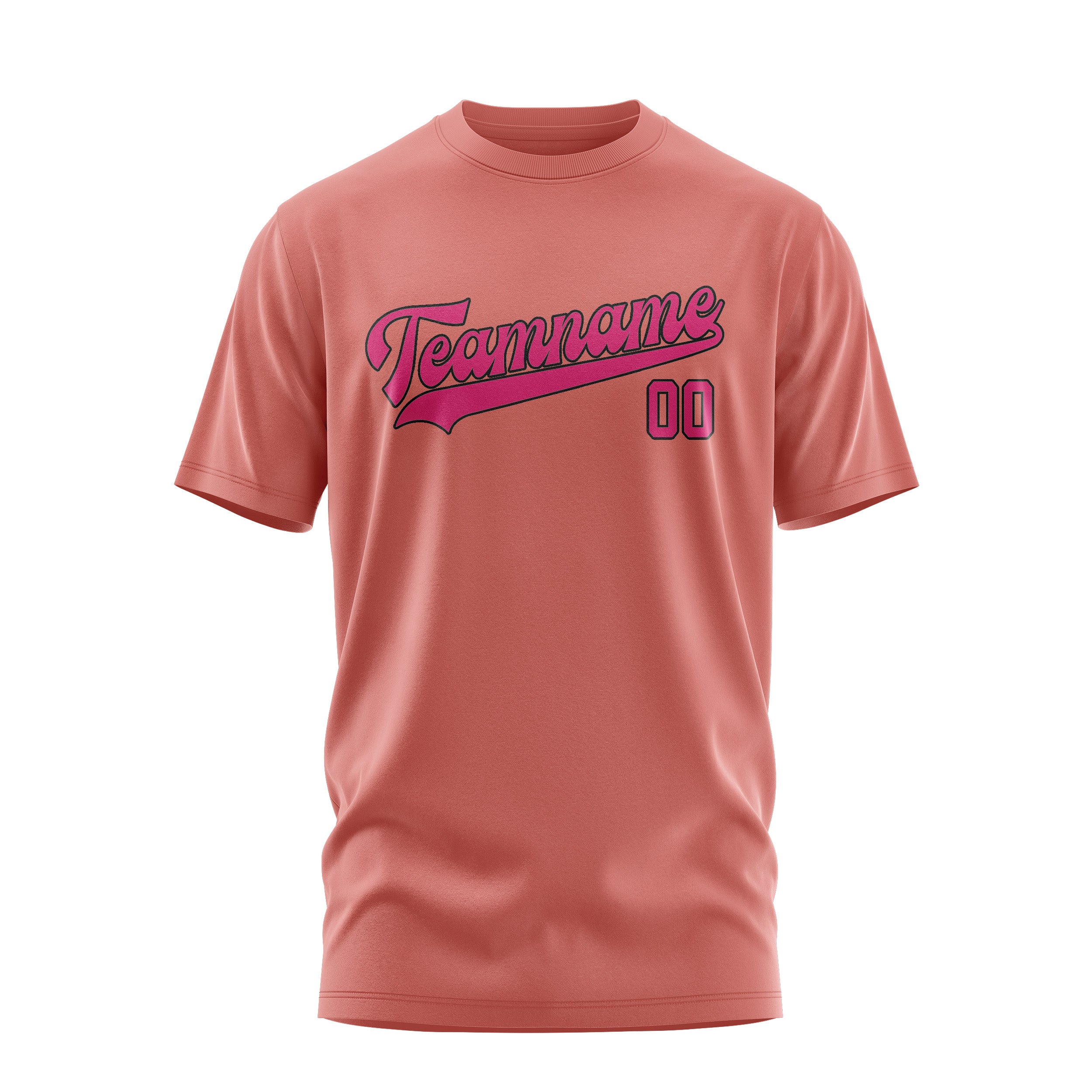 Maßgeschneidertes Kupferrose Rosarot T-Shirt