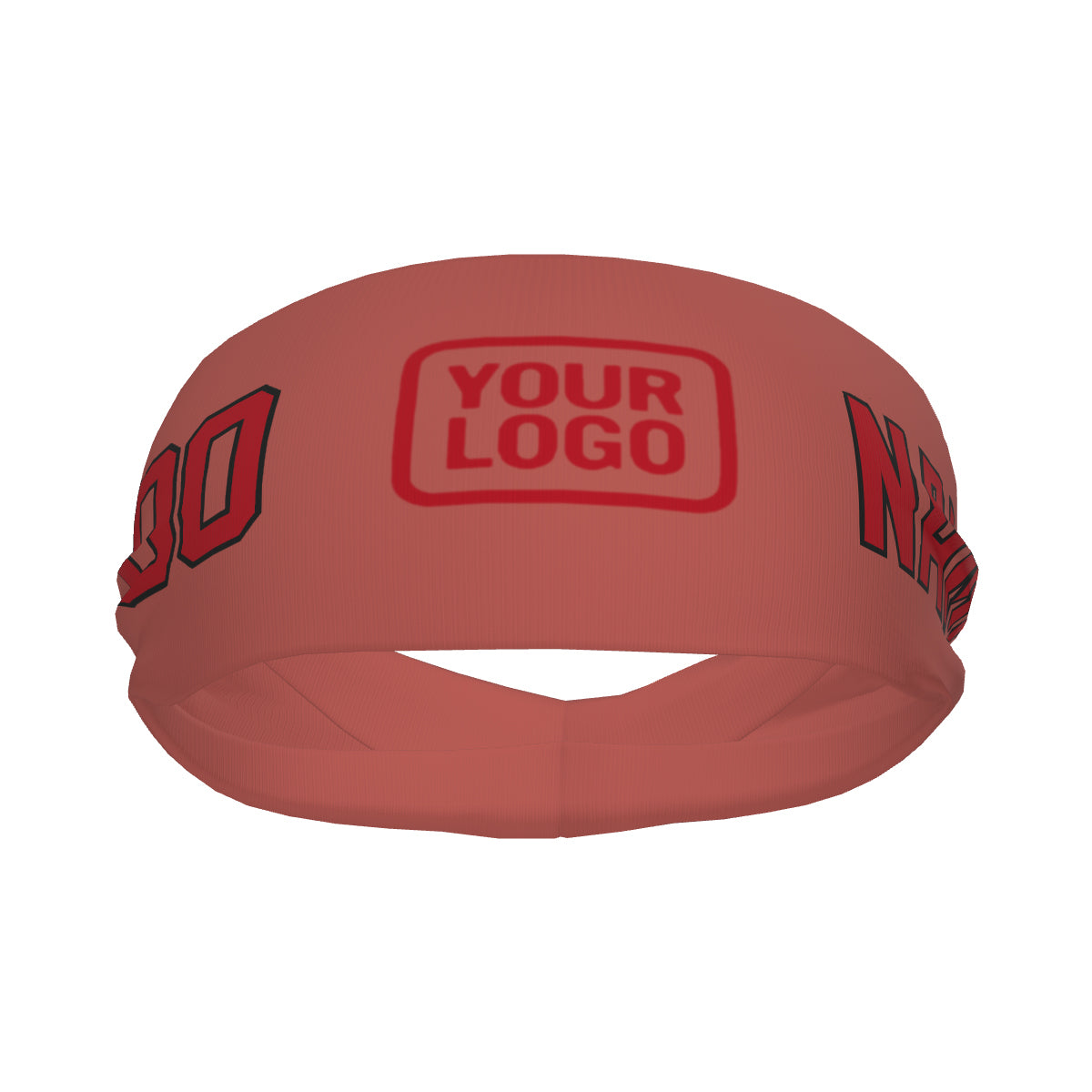 Maßgeschneidertes Kupferrose Rot Sport Stirnband