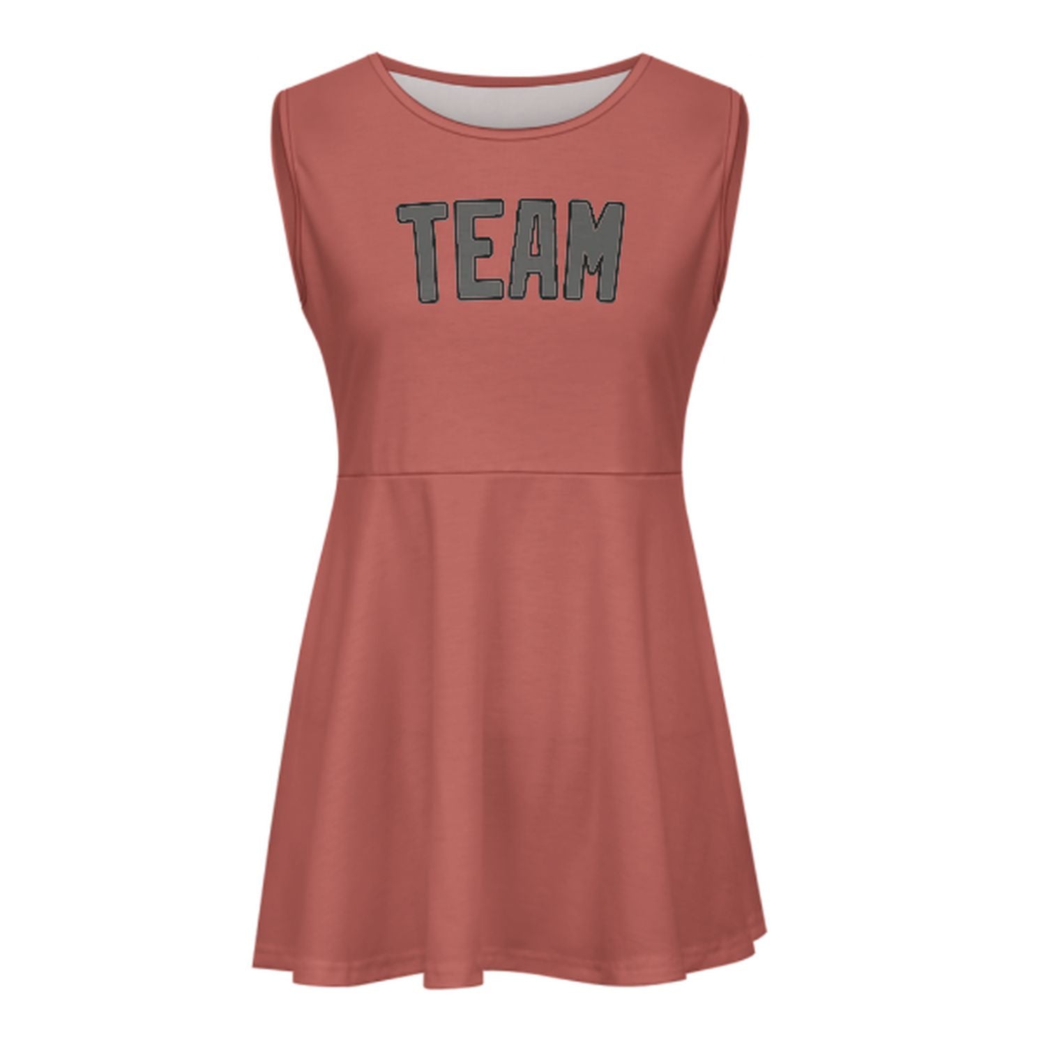 Abito da cheerleader grigio scuro color rame su misura