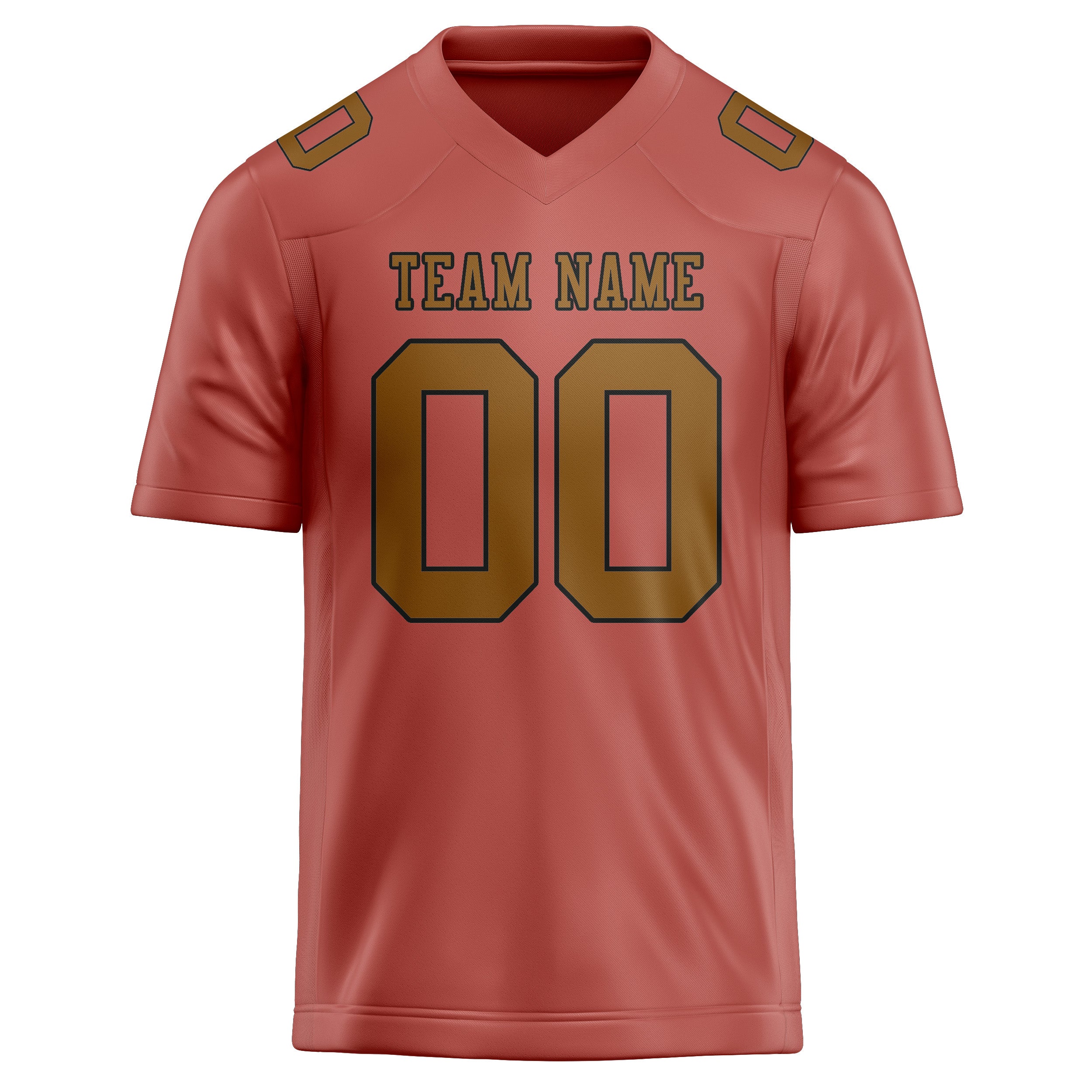 Maßgeschneidertes Professionelles Kupferrose Khaki Rugbytrikot