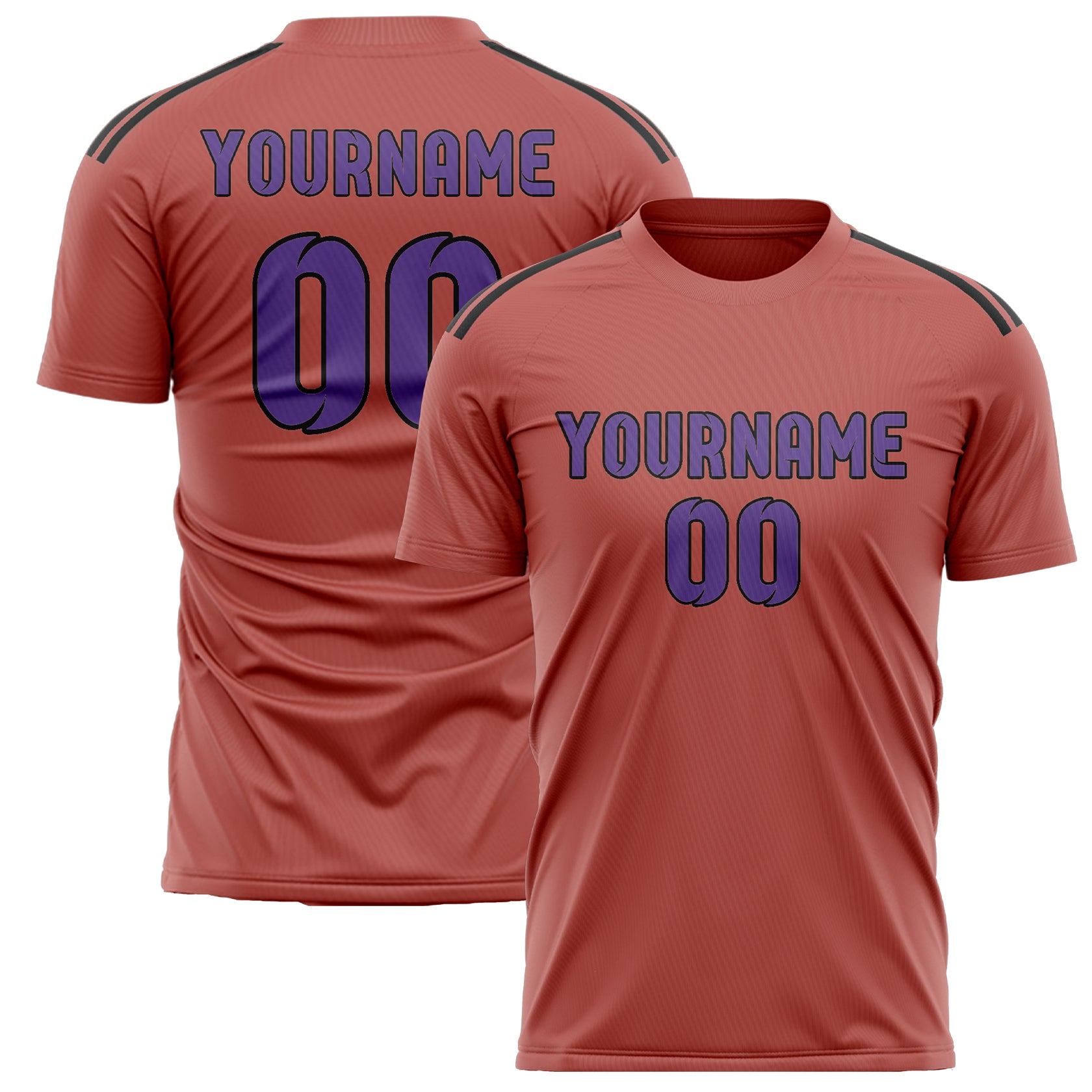Benutzerdefiniertes Professionelles Kupferrose Lavendel Fußballtrikot