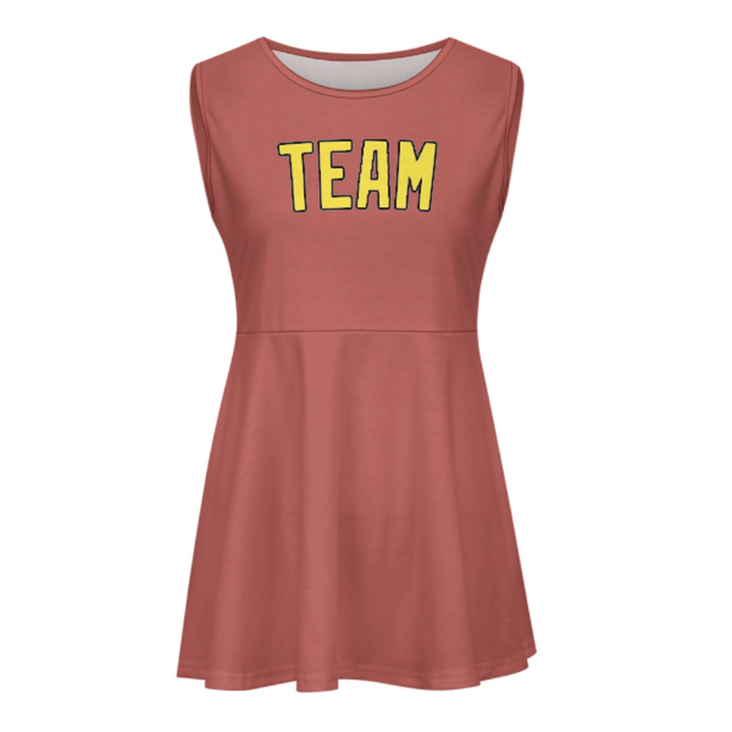 Maßgeschneidertes Kupferrose Blassgelb Cheerleader-Kleid
