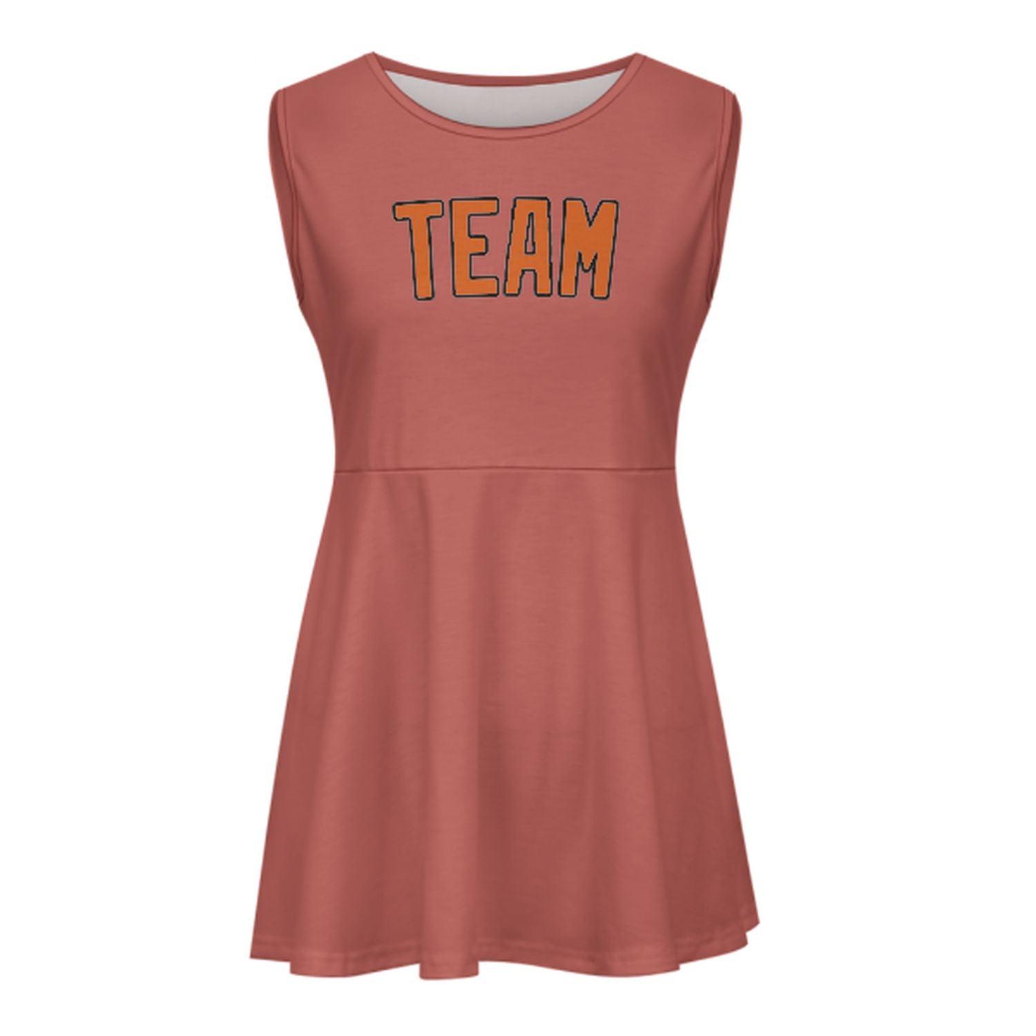 Maßgeschneidertes Kupferrose Orange Cheerleader-Kleid