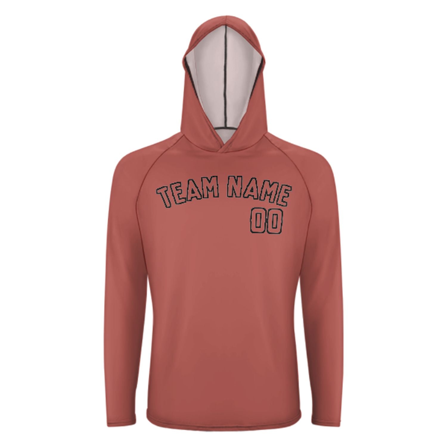 Maßgeschneidertes Kupferrose Kupferrose UV-Hoodie