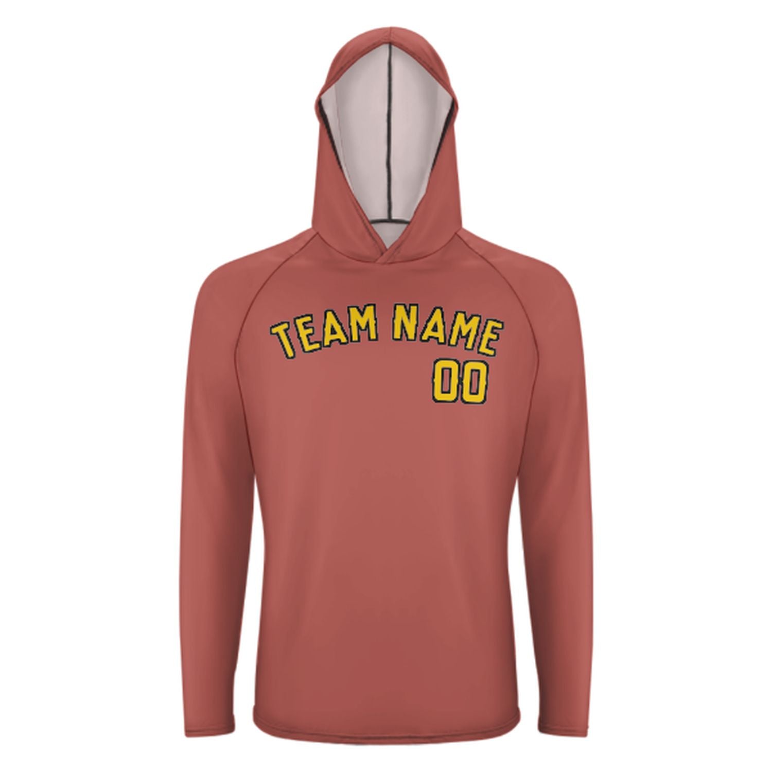 Maßgeschneidertes Kupferrose Gold UV-Hoodie
