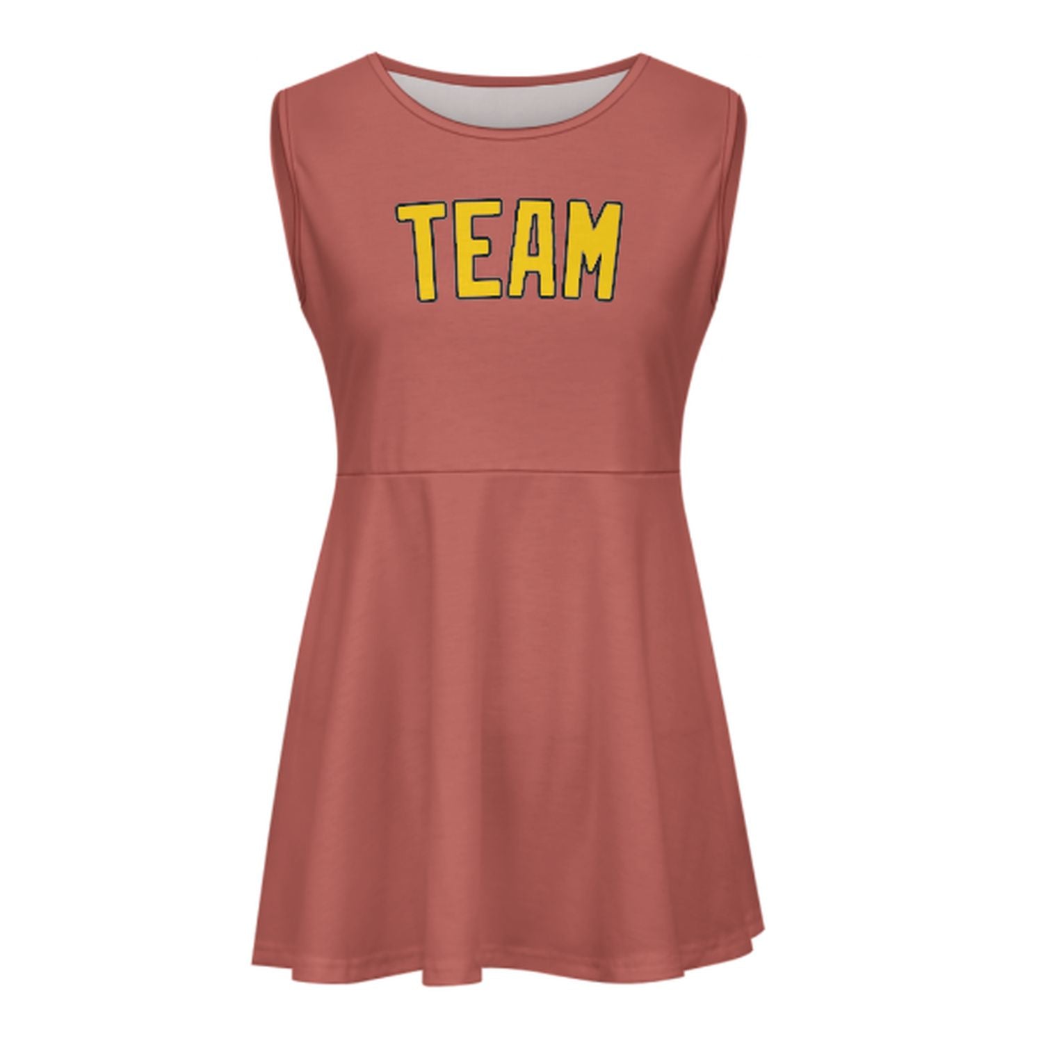 Maßgeschneidertes Kupferrose Gold Cheerleader-Kleid