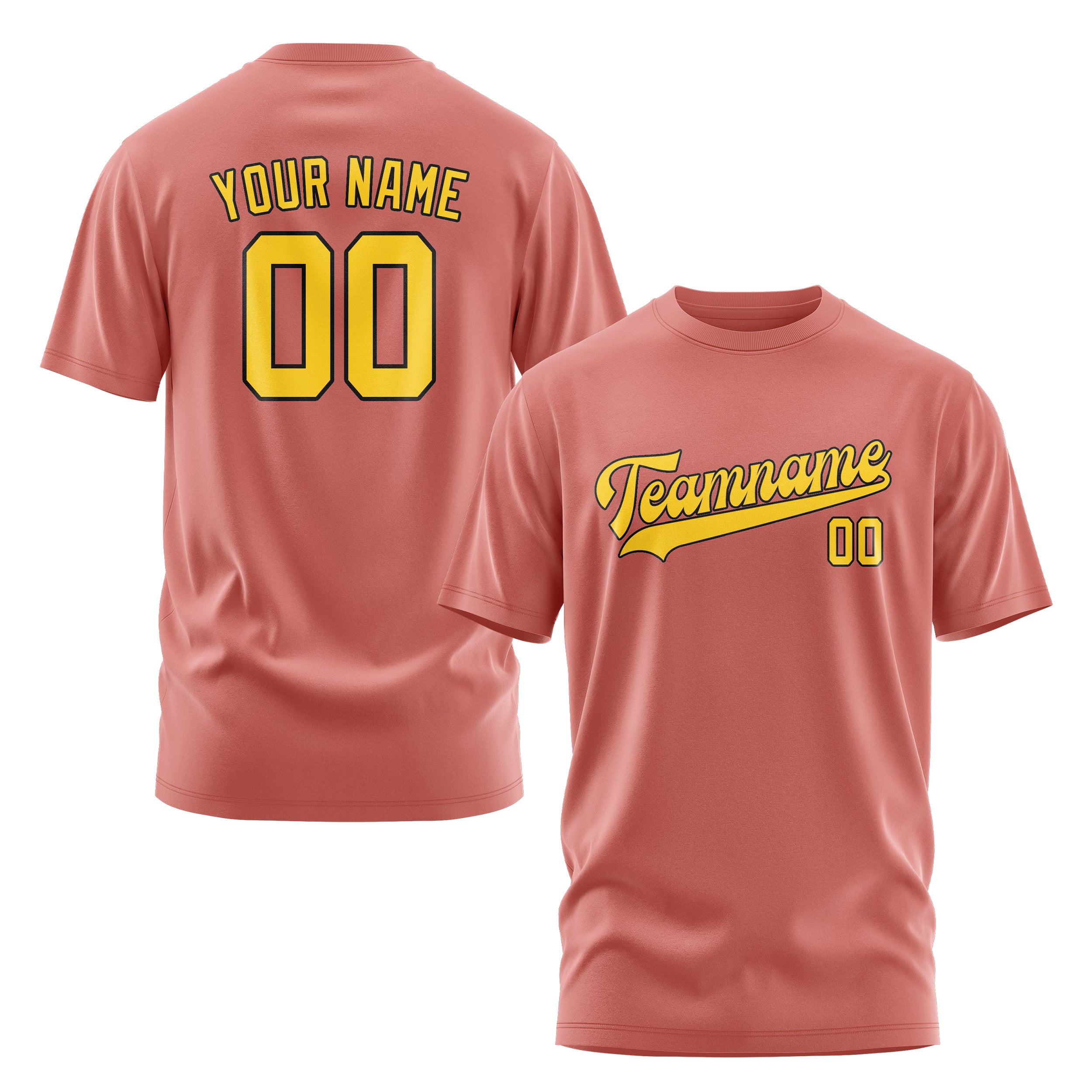 Maßgeschneidertes Kupferrose Gold T-Shirt
