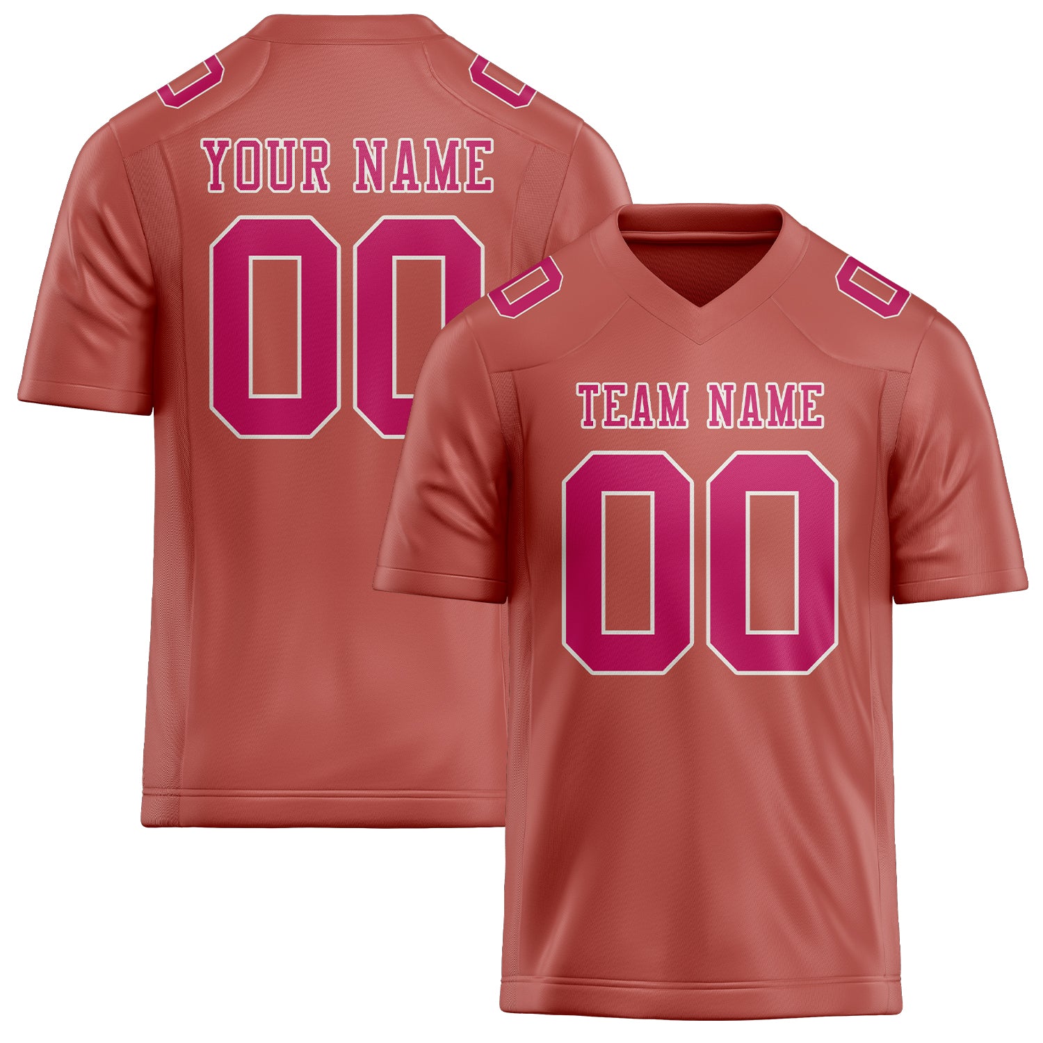 Maßgeschneidertes Professionelles Kupferrose Rosarot Rugbytrikot