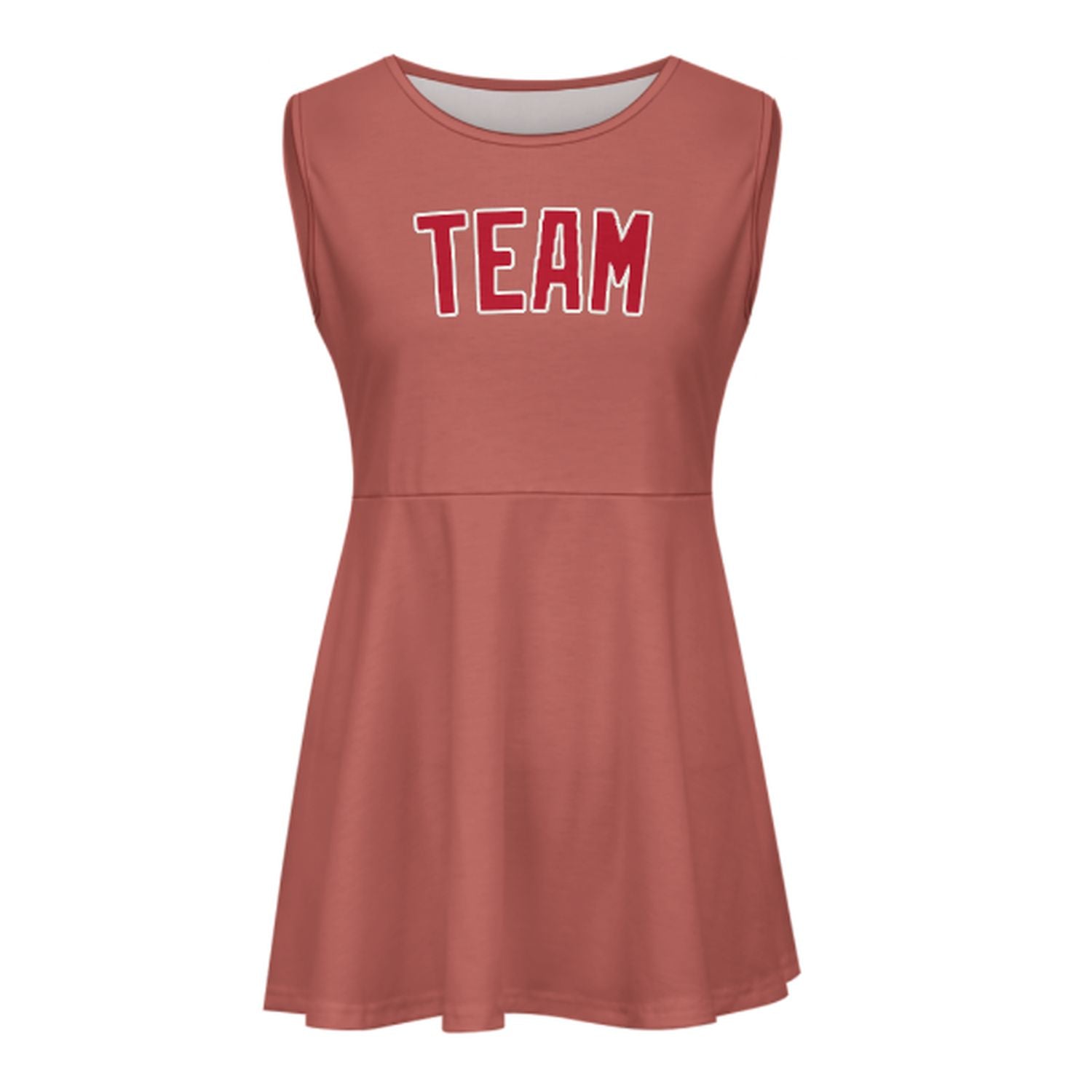 Maßgeschneidertes Kupferrose Rot Cheerleader-Kleid