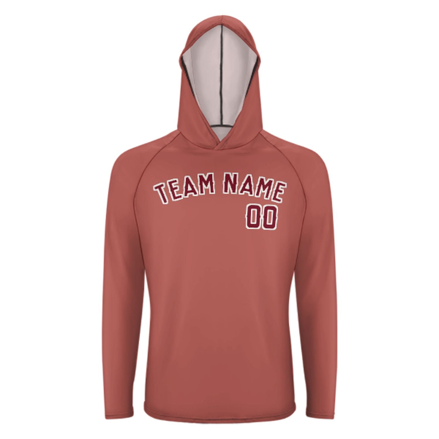 Krejská měď z růžové růže Karmesinrot UV-hoodie