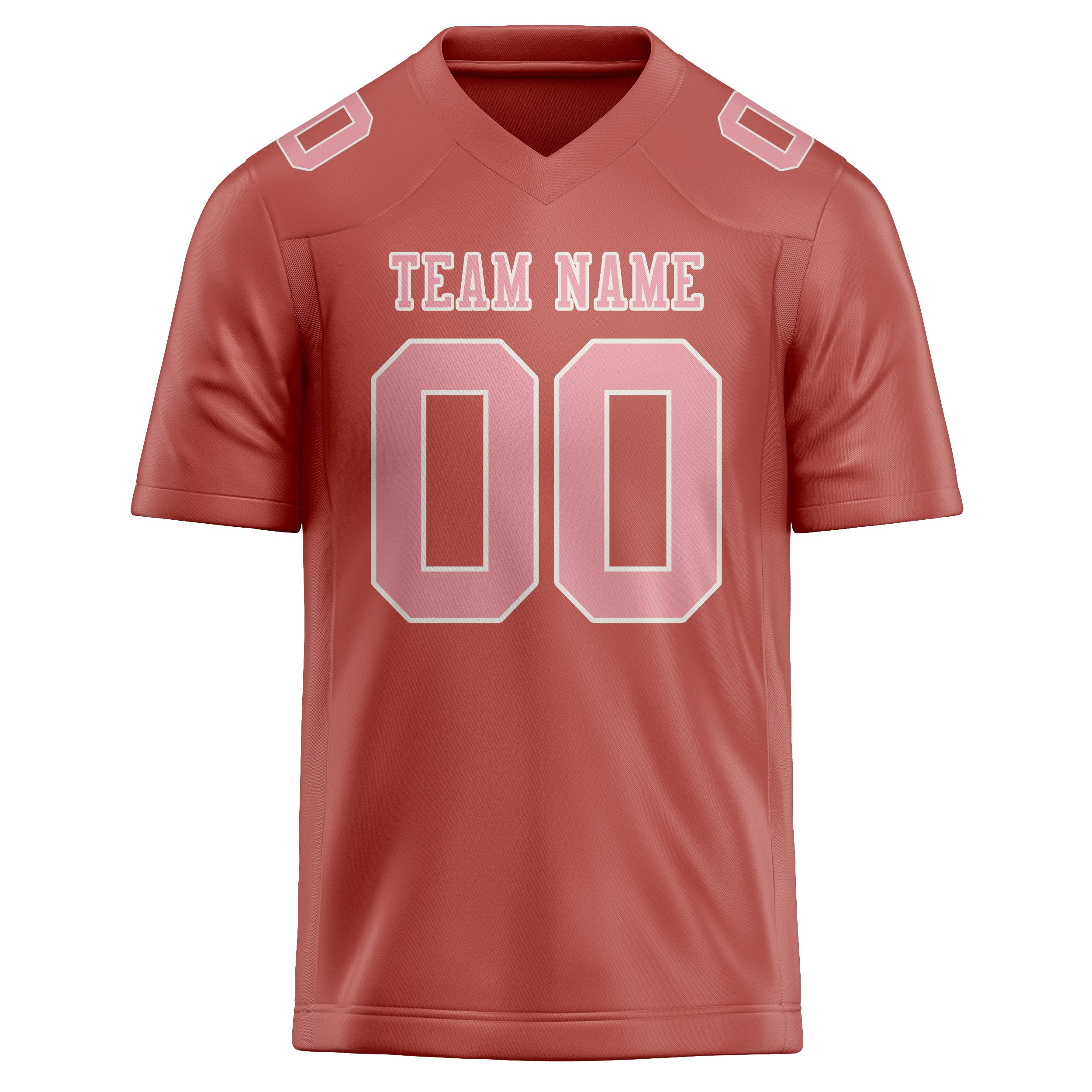 Maßgeschneidertes Professionelles Kupferrose Rosa Rugbytrikot