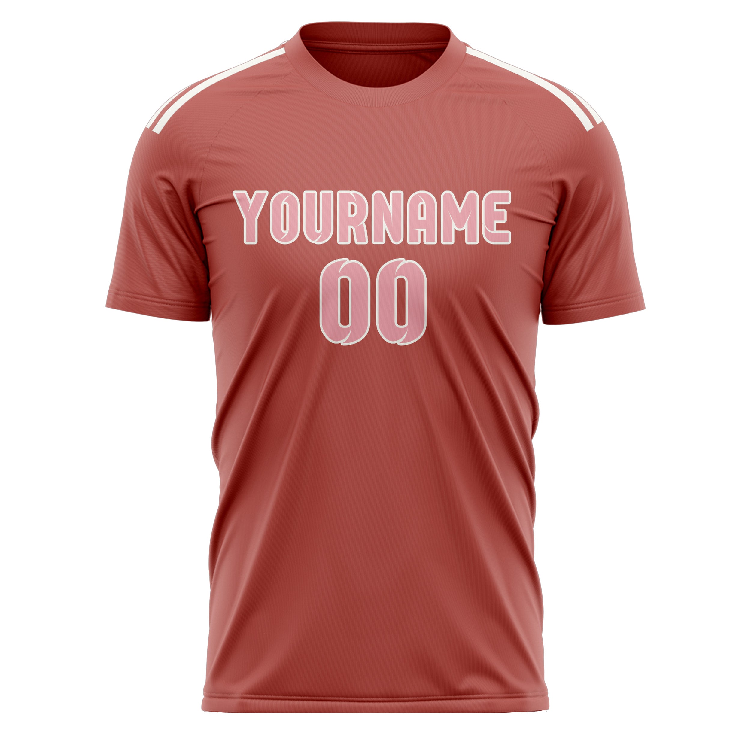 Benutzerdefiniertes Professionelles Kupferrose Rosa Fußballtrikot