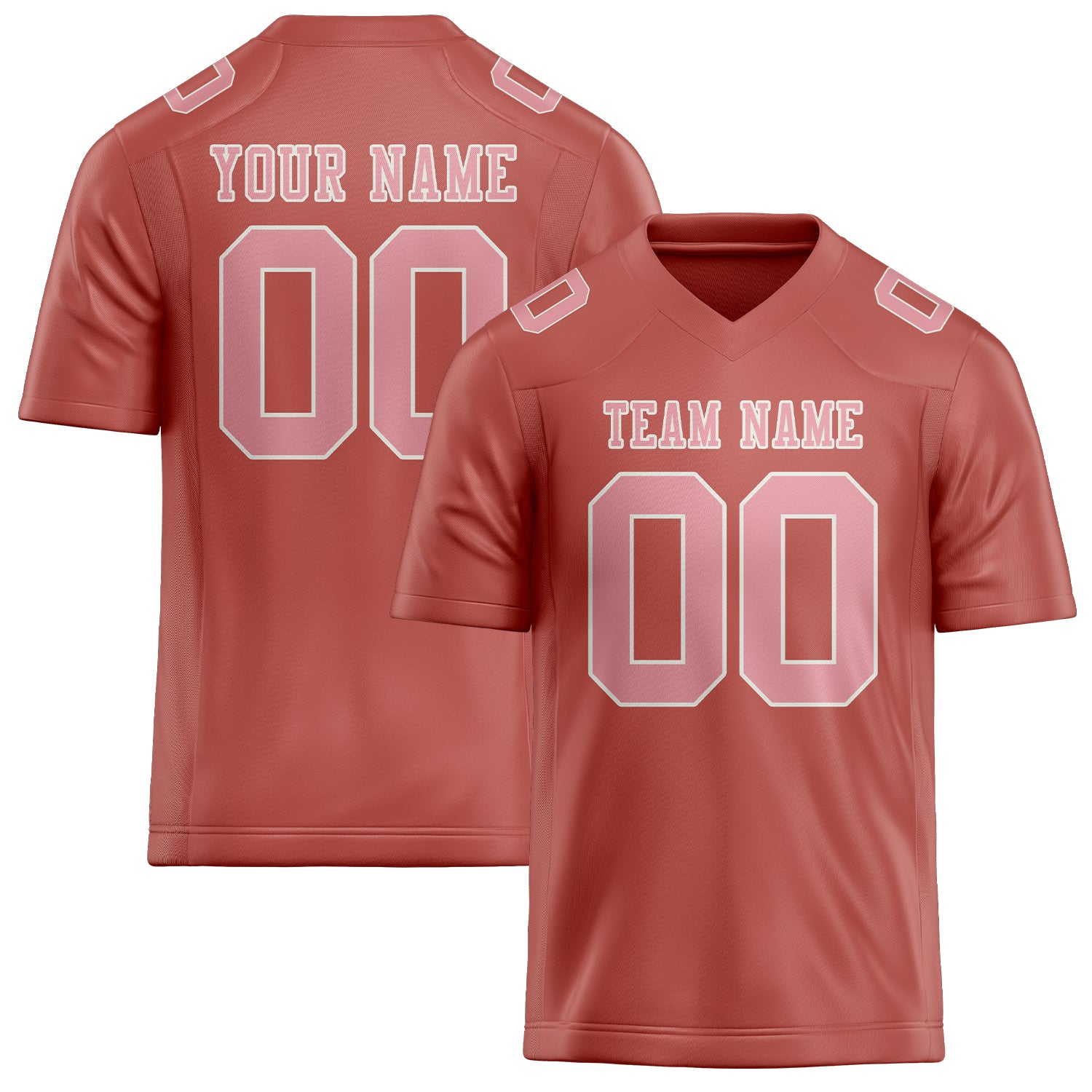 Maßgeschneidertes Professionelles Kupferrose Rosa Rugbytrikot