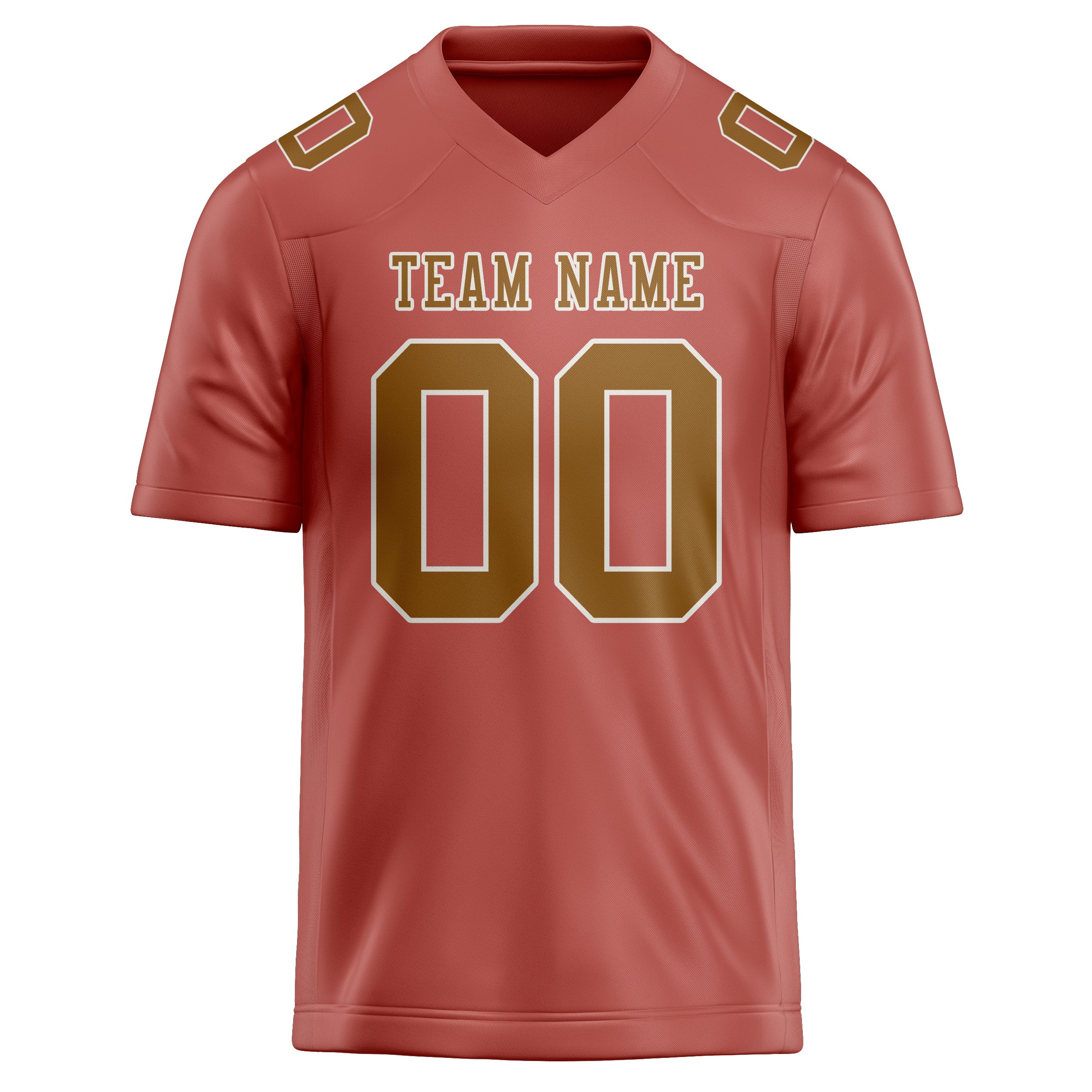 Maßgeschneidertes Professionelles Kupferrose Khaki Rugbytrikot