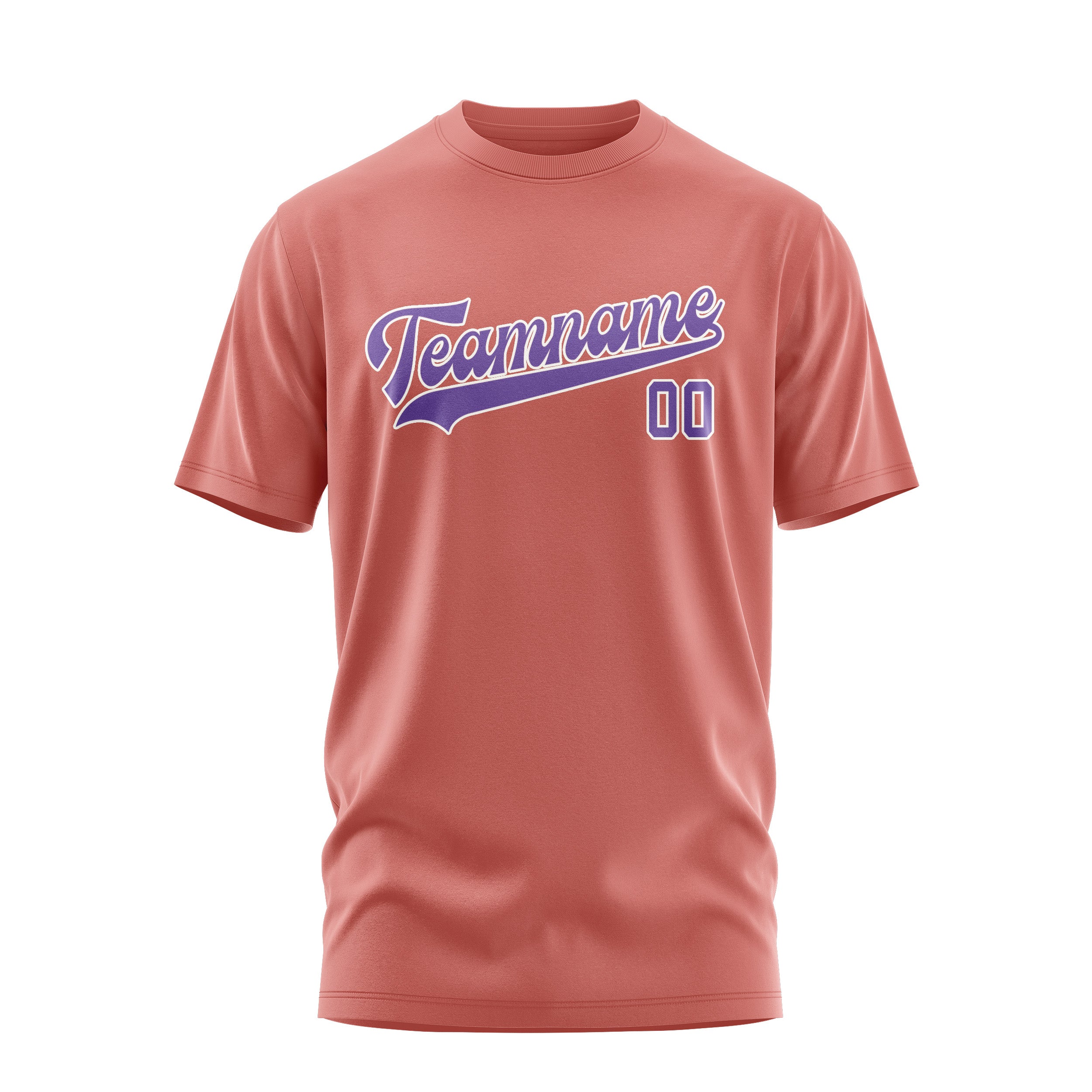 Maßgeschneidertes Kupferrose Lavendel T-Shirt