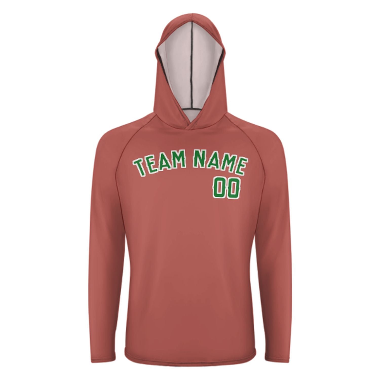 Šití na míru na míru Emerald Green UV-hoodie