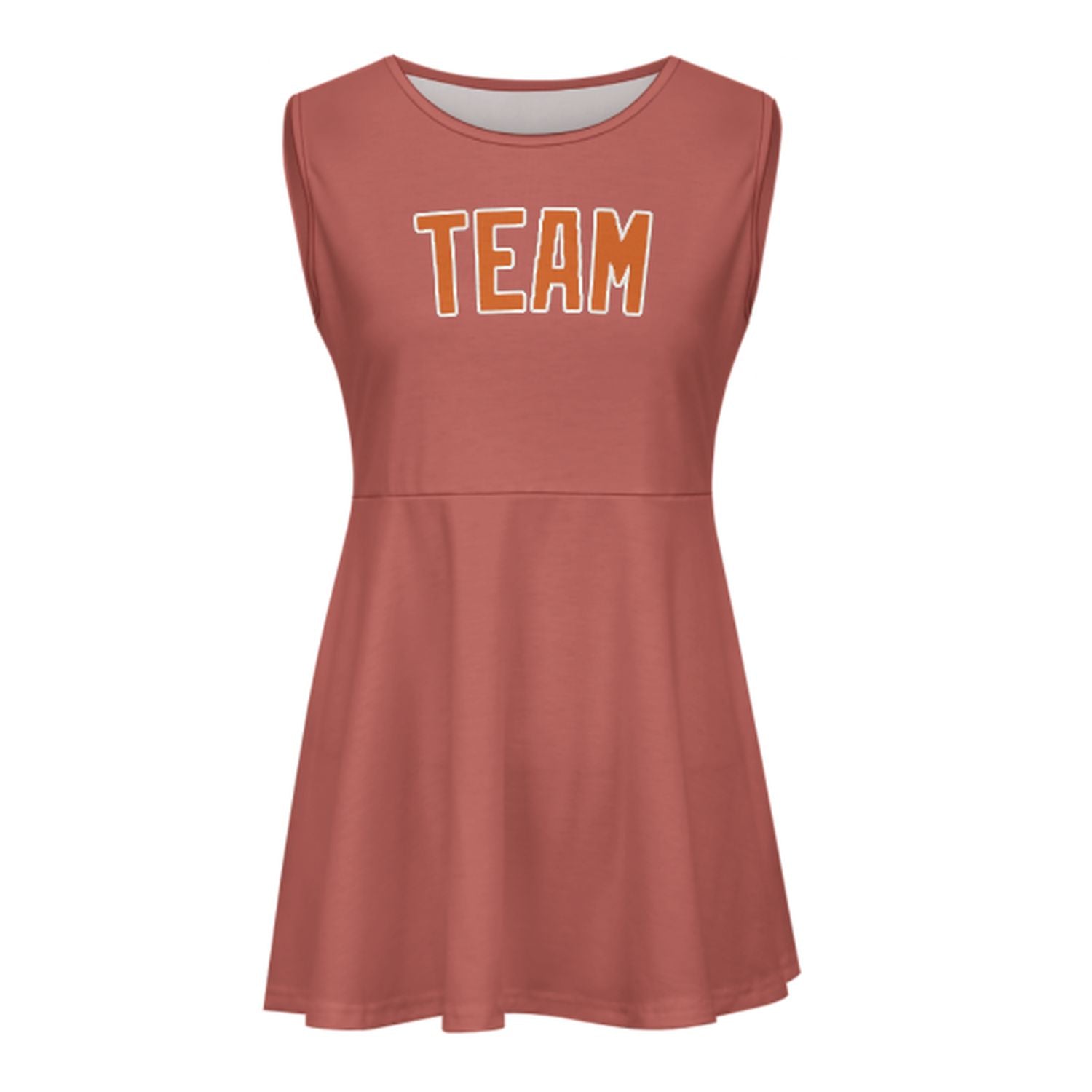 Maßgeschneidertes Kupferrose Orange Cheerleader-Kleid