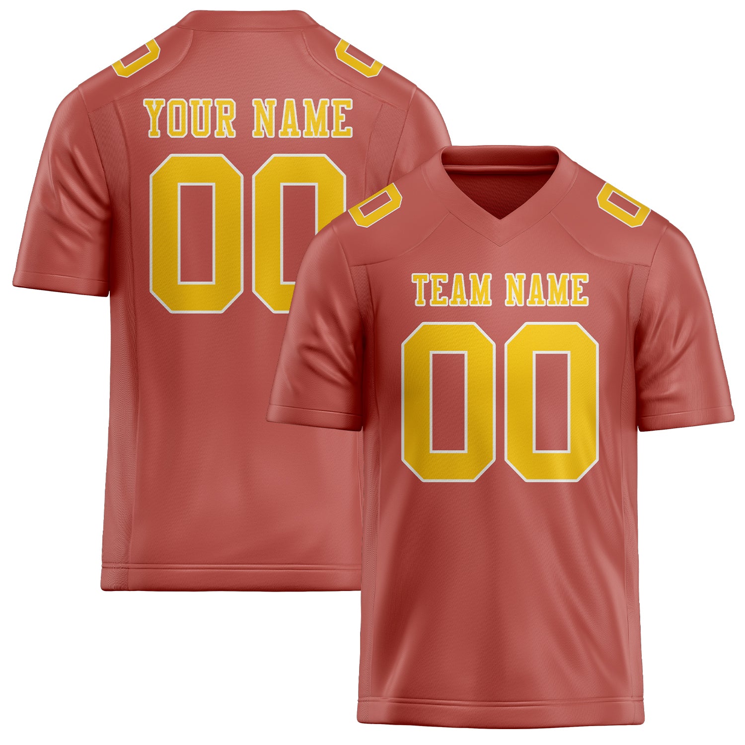 Maßgeschneidertes Professionelles Kupferrose Gold Rugbytrikot