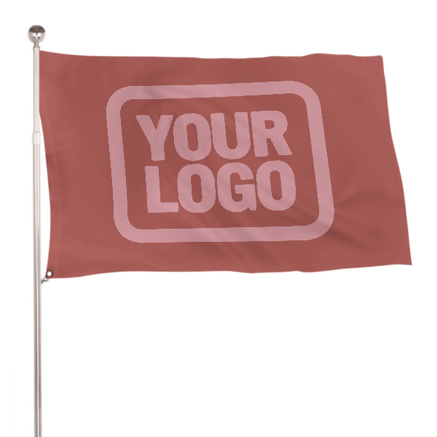 Maßgeschneidertes Kupferrose Rosa Flagge