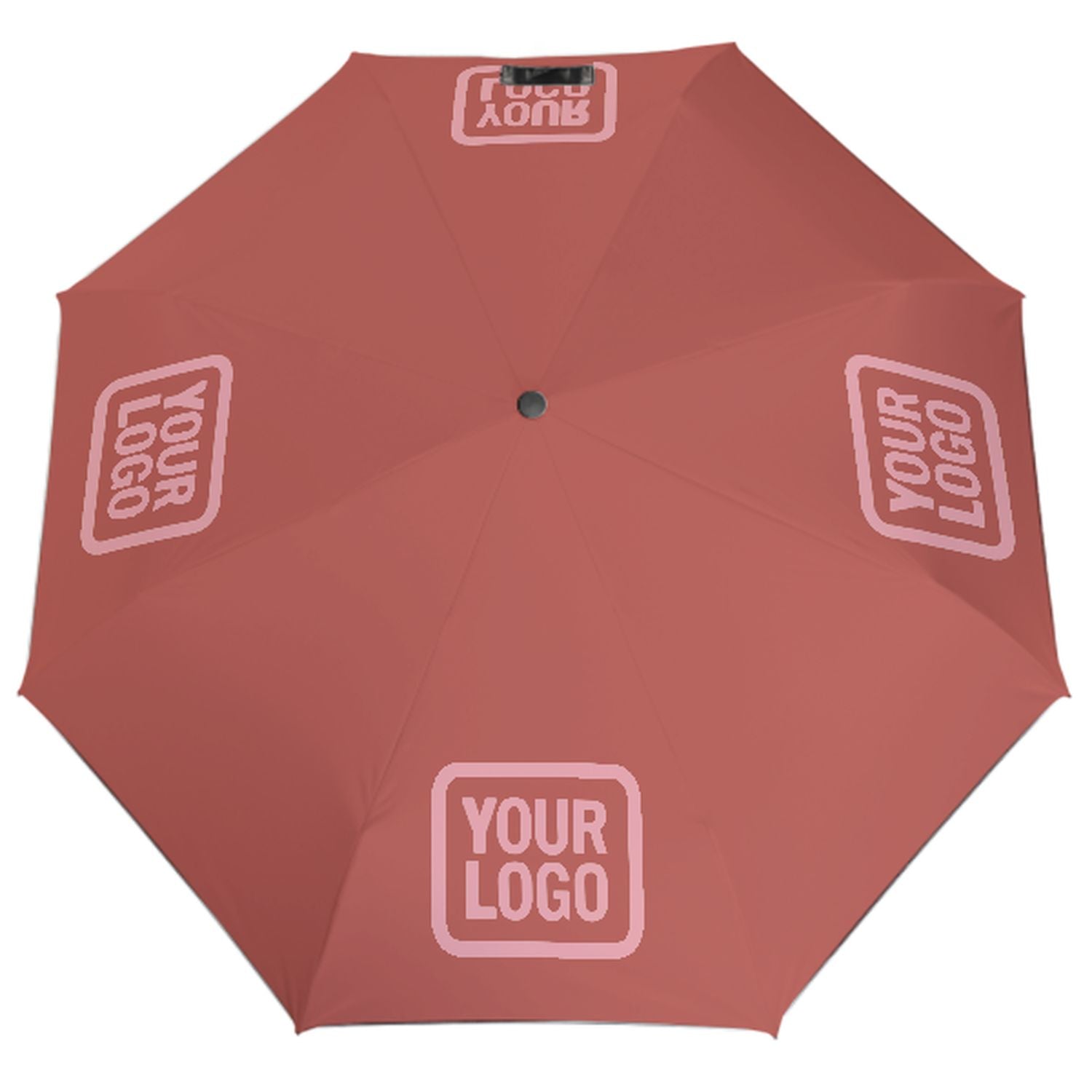 Maßgeschneidertes Kupferrose Rosa Automatik-Regenschirm