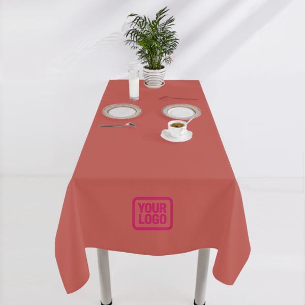 Maßgeschneidertes Kupferrose Rosa Quadratische Tischdecke