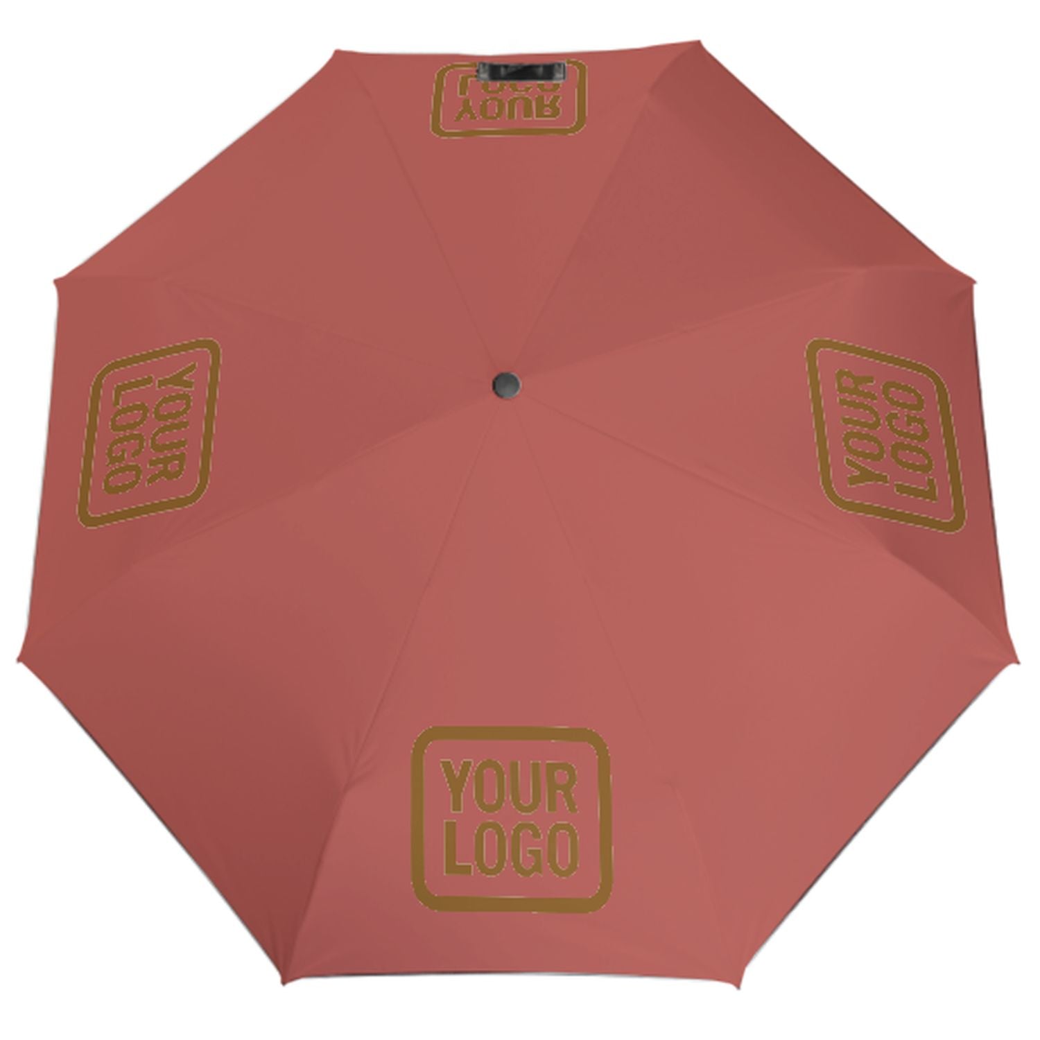 Maßgeschneidertes Kupferrose Khaki Automatik-Regenschirm