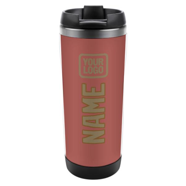 Maßgeschneidertes Kupferrose Hellkhaki Edelstahlbecher