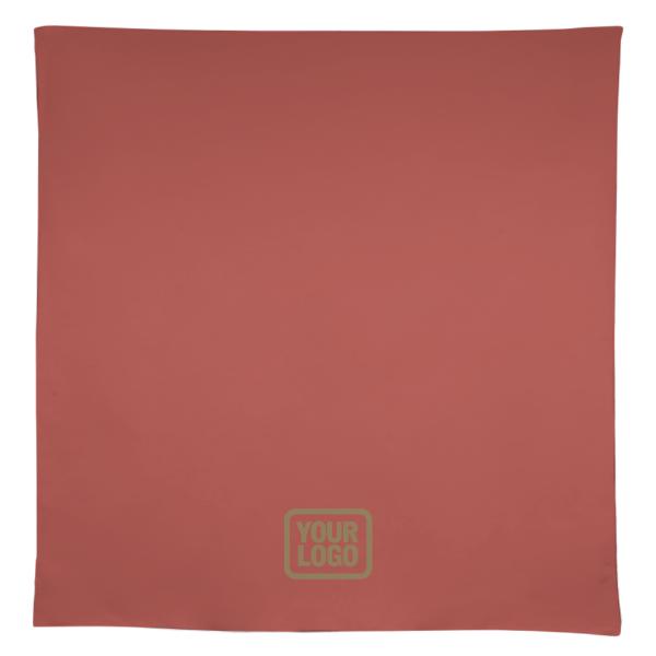 Maßgeschneidertes Kupferrose Khaki Quadratische Tischdecke