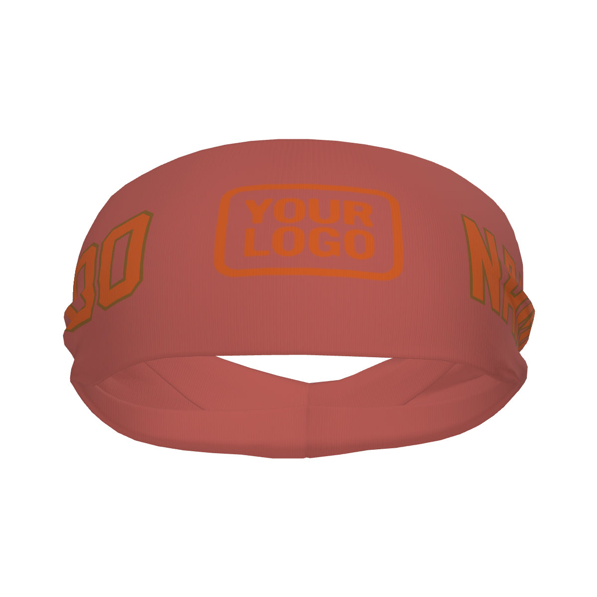 Maßgeschneidertes Kupferrose Orange Sport Stirnband