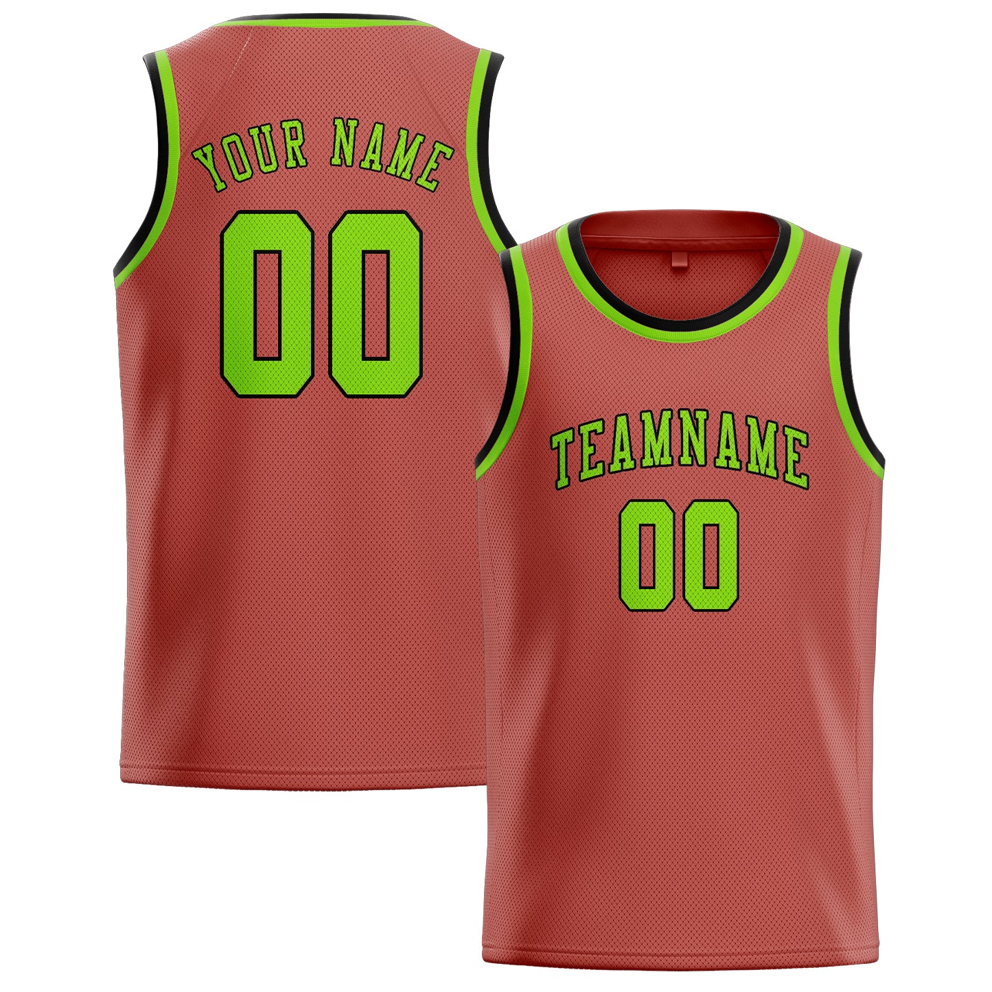 Benutzerdefiniertes Professionelles Kupferrose Smaragdgrün Basketballtrikot
