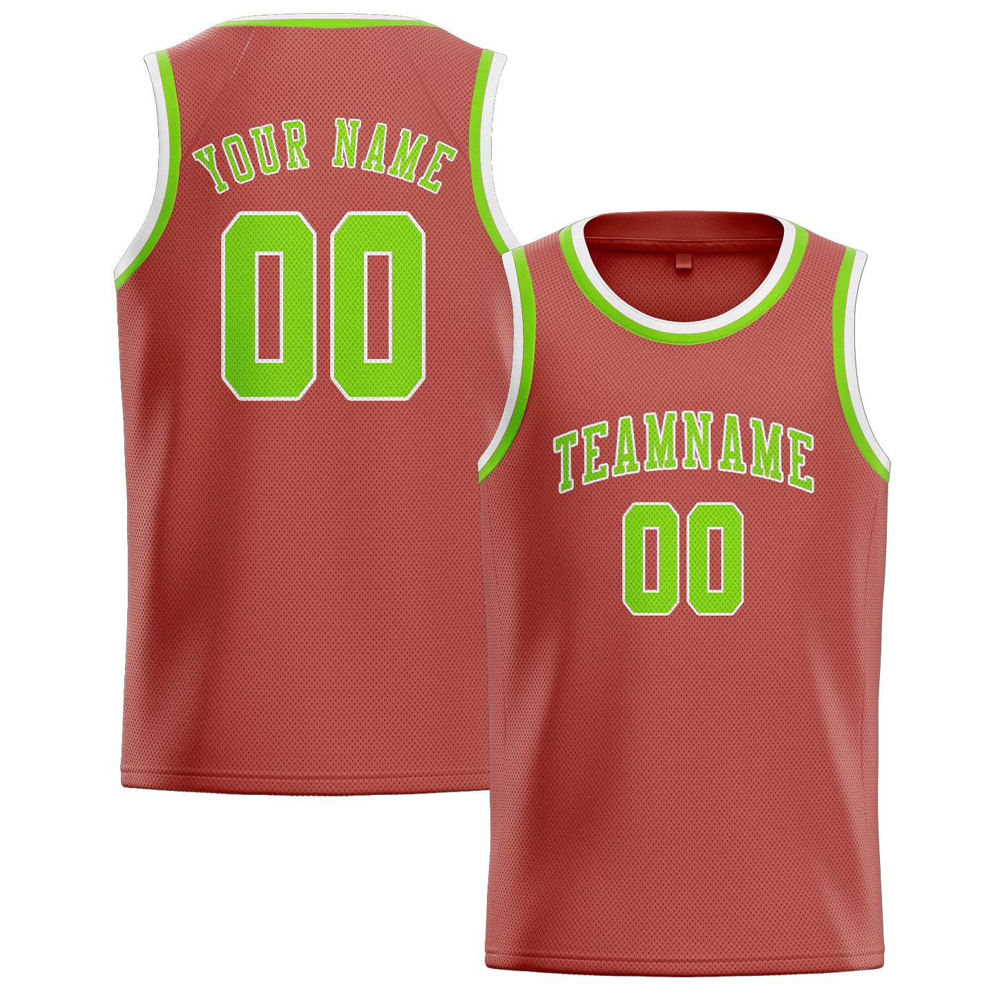Benutzerdefiniertes Professionelles Kupferrose Smaragdgrün Basketballtrikot