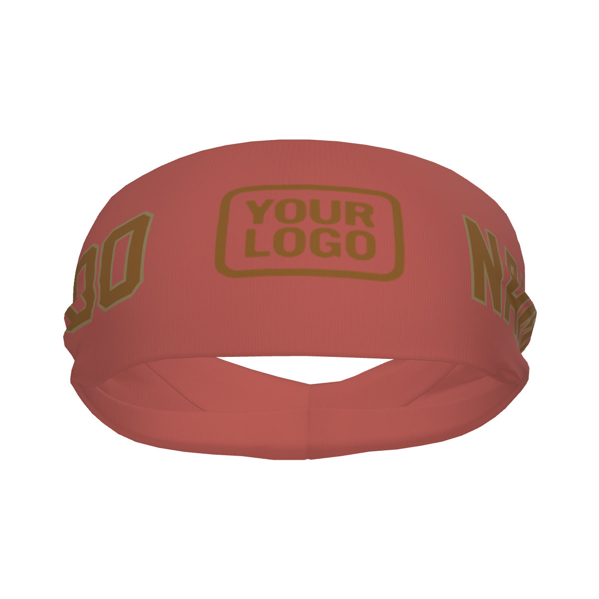 Maßgeschneidertes Kupferrose Khaki Sport Stirnband