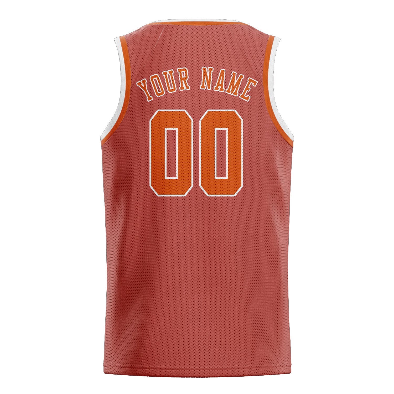Benutzerdefiniertes Professionelles Kupferrose Orange Basketballtrikot