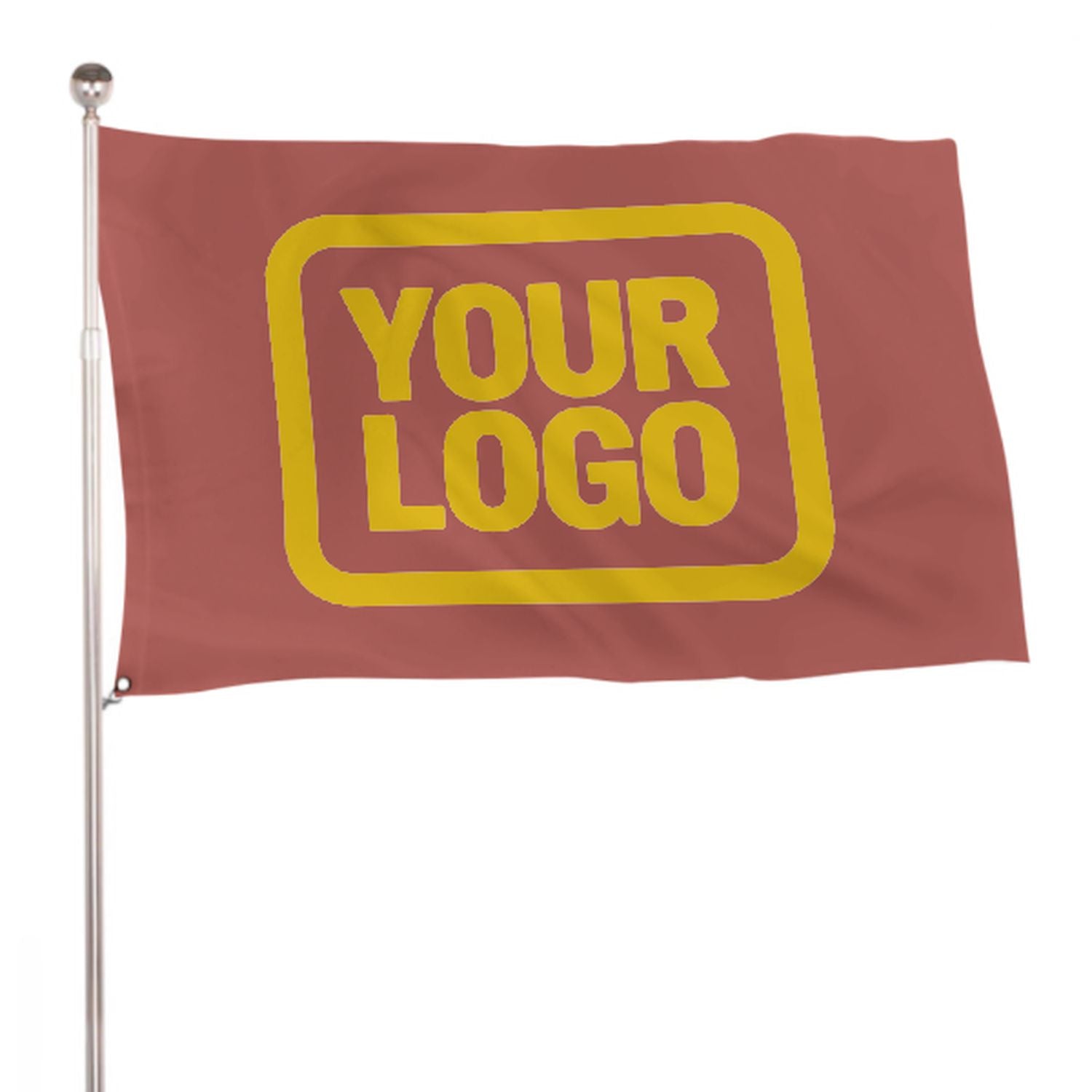 Maßgeschneidertes Kupferrose Gold Flagge