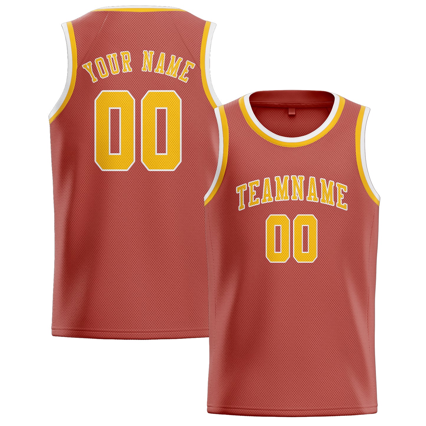 Benutzerdefiniertes Professionelles Kupferrose Gold Basketballtrikot