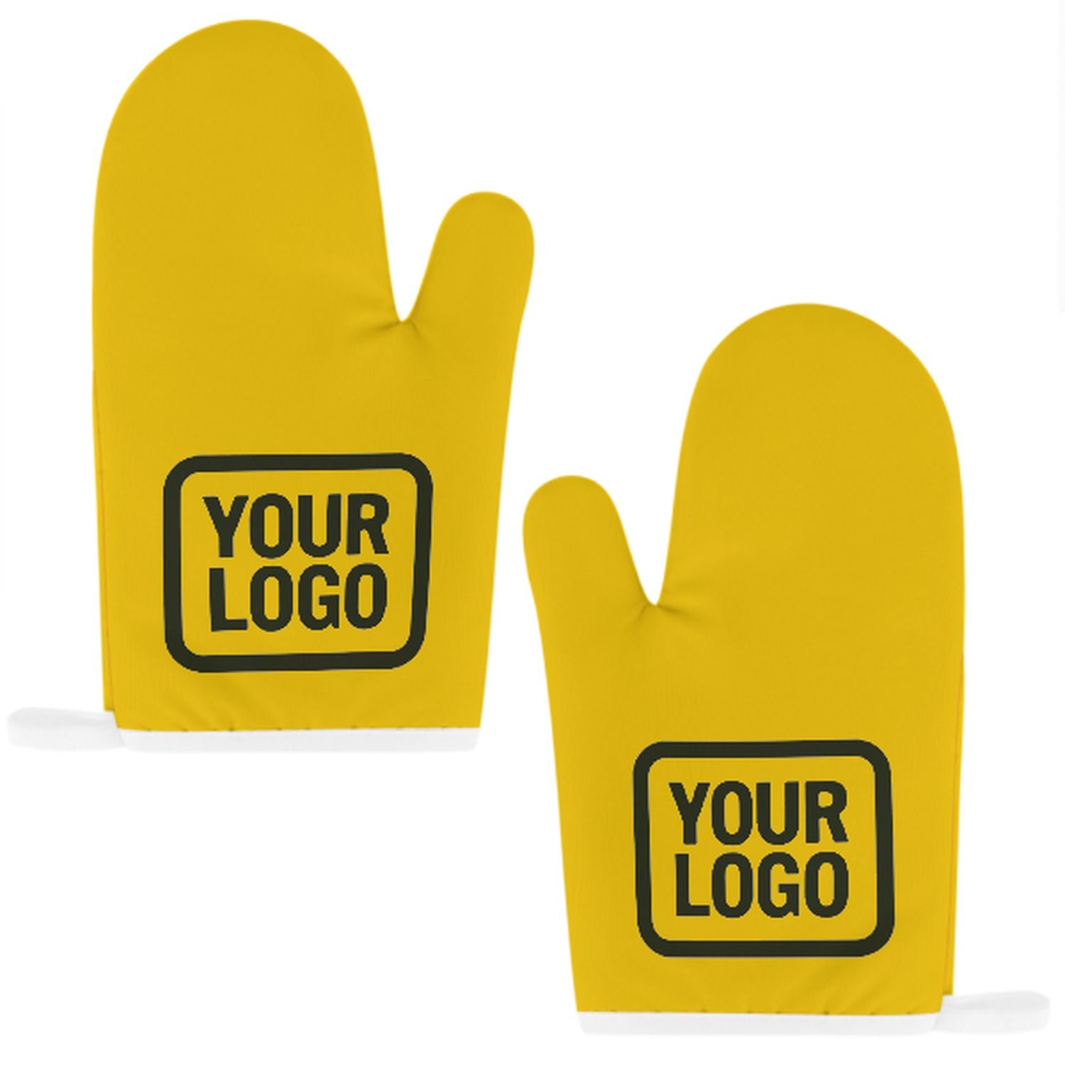 Maßgeschneidertes Gold  Dunkles Oliv Topfhandschuh Set – 2-teilig