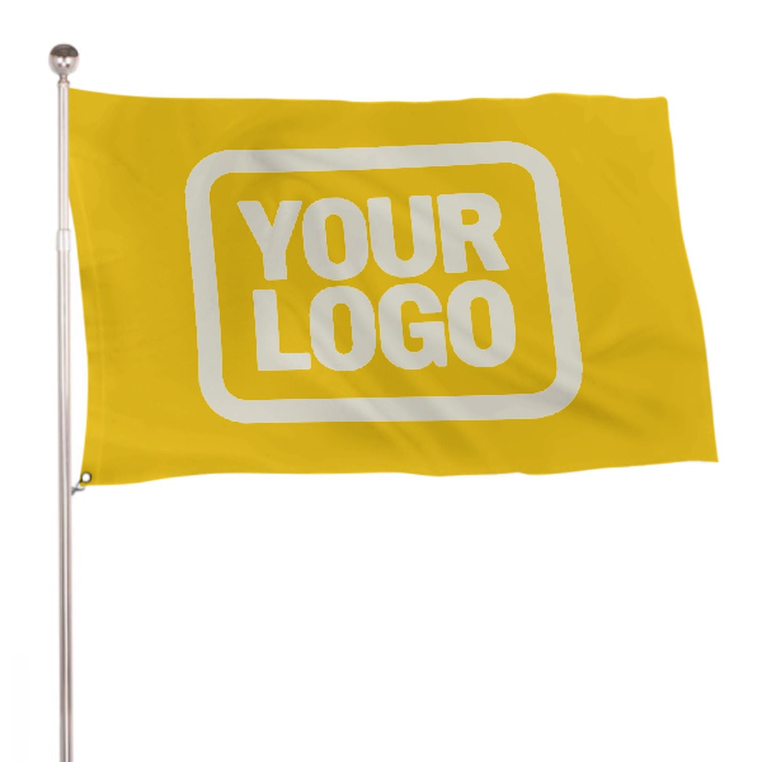 Maßgeschneidertes Gold Beige Flagge