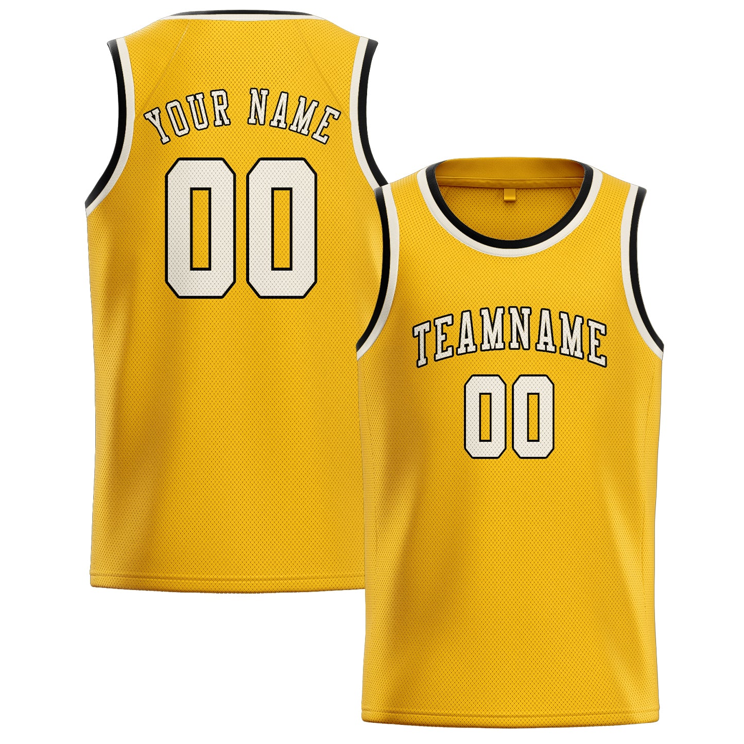 Benutzerdefiniertes Professionelles Gold Beige Basketballtrikot