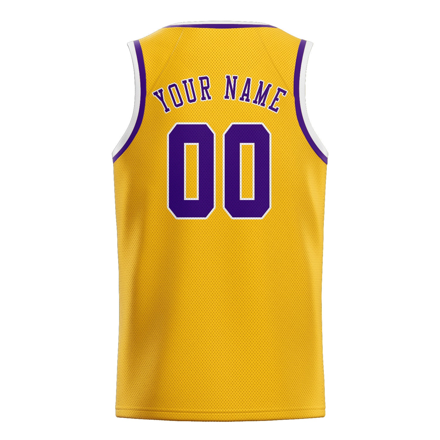 Benutzerdefiniertes Professionelles Gold Lila Basketballtrikot