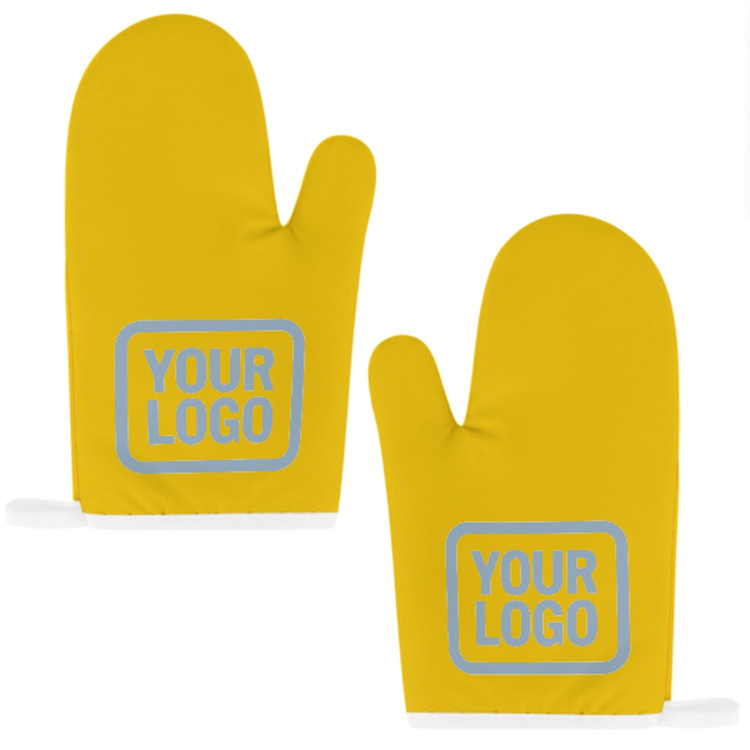 Maßgeschneidertes Gold  Hellblau Topfhandschuh Set – 2-teilig