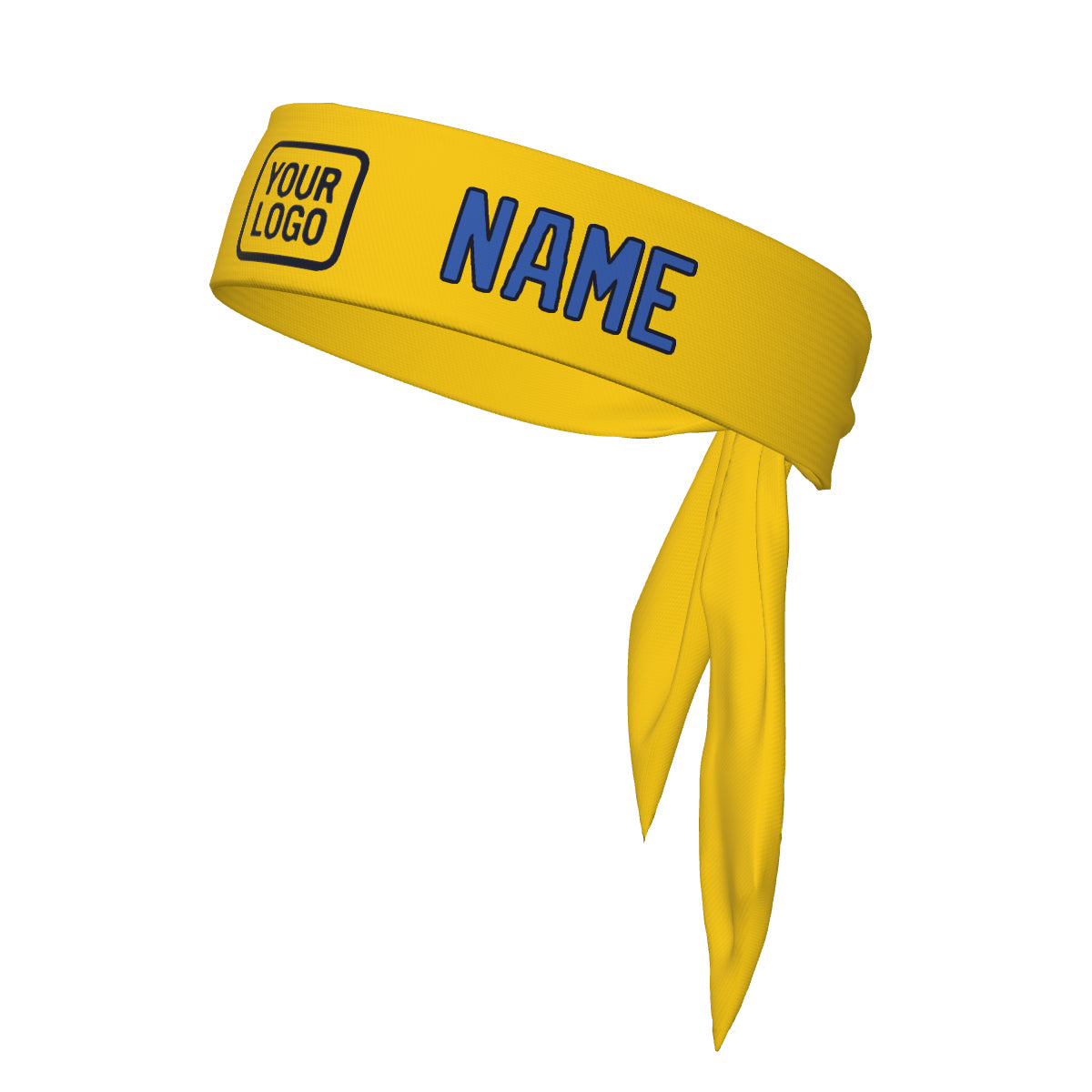 Maßgeschneidertes Gold Himmelblau Stirnband