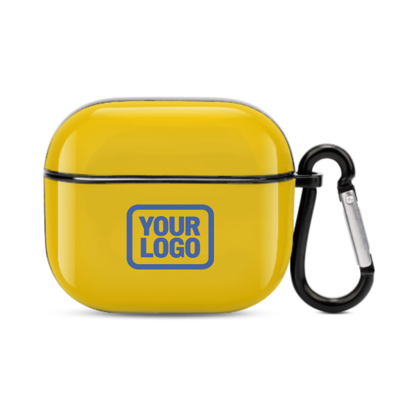 Maßgeschneidertes Gold Himmelblau AirPods-Hülle (3. Generation)