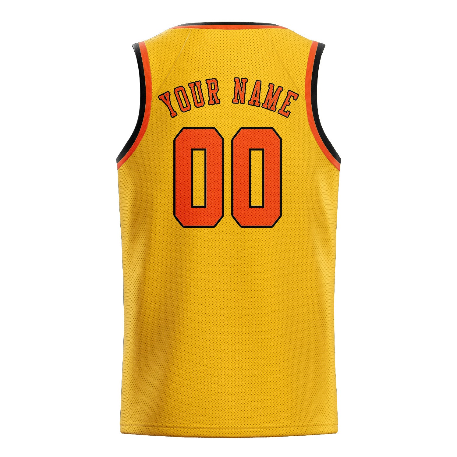 Benutzerdefiniertes Professionelles Gold Orangerot Basketballtrikot