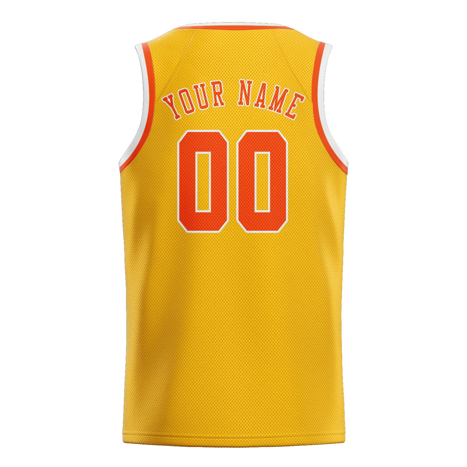 Benutzerdefiniertes Professionelles Gold Orangerot Basketballtrikot