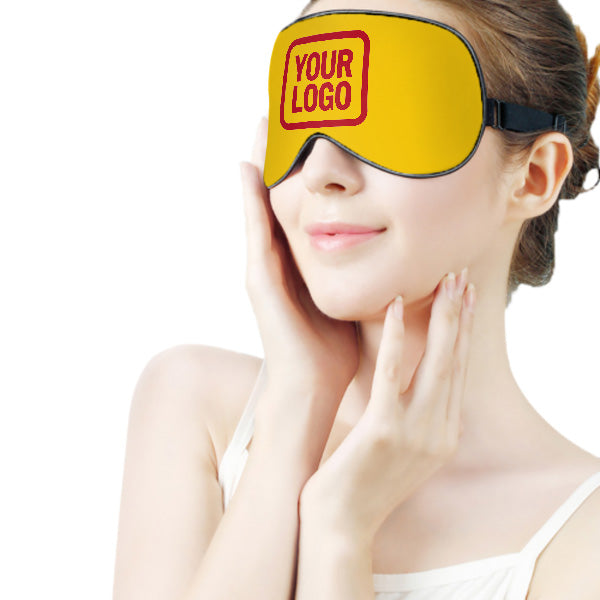 Maßgeschneidertes Gold Rot Schlafmaske