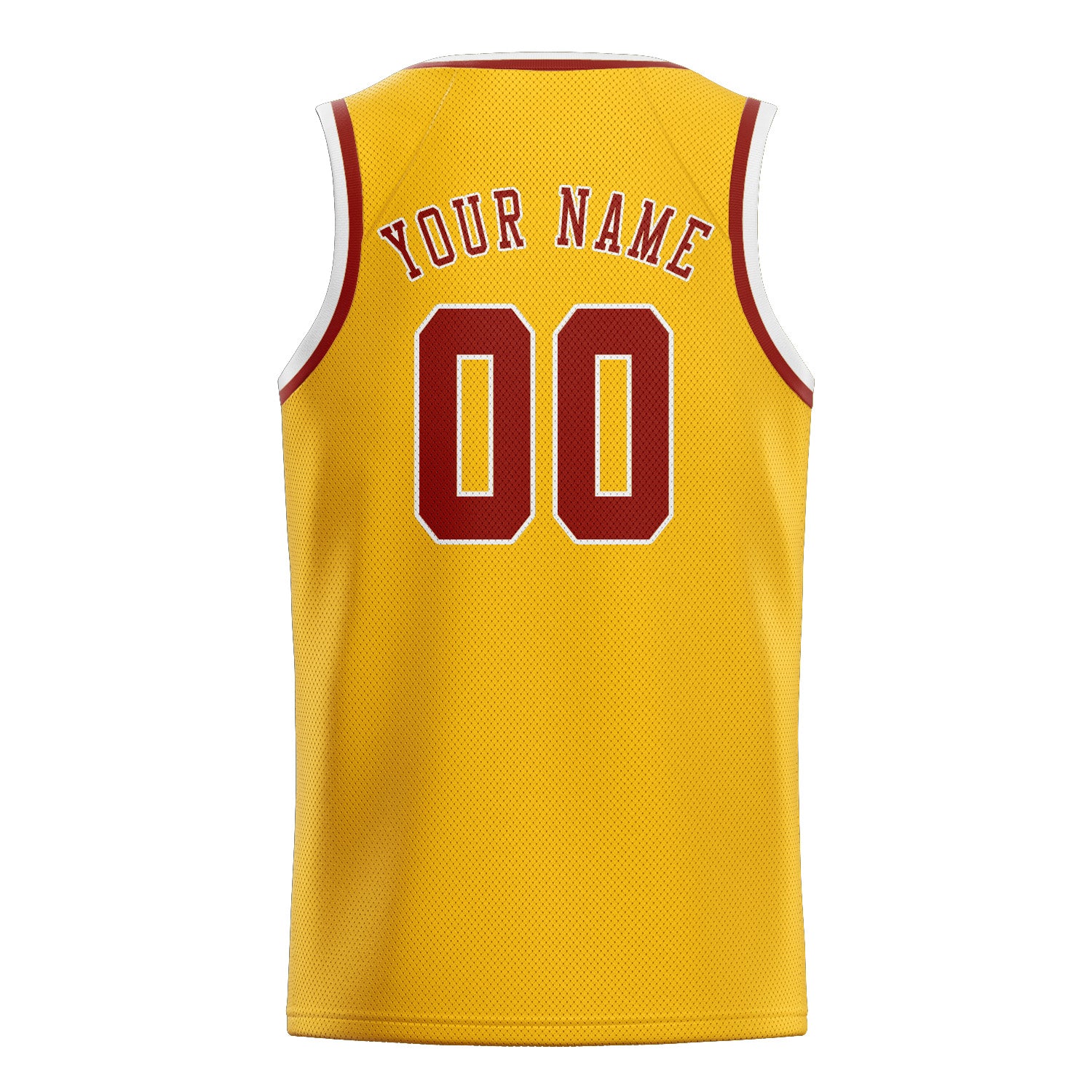Benutzerdefiniertes Professionelles Gold Korallenrot Basketballtrikot