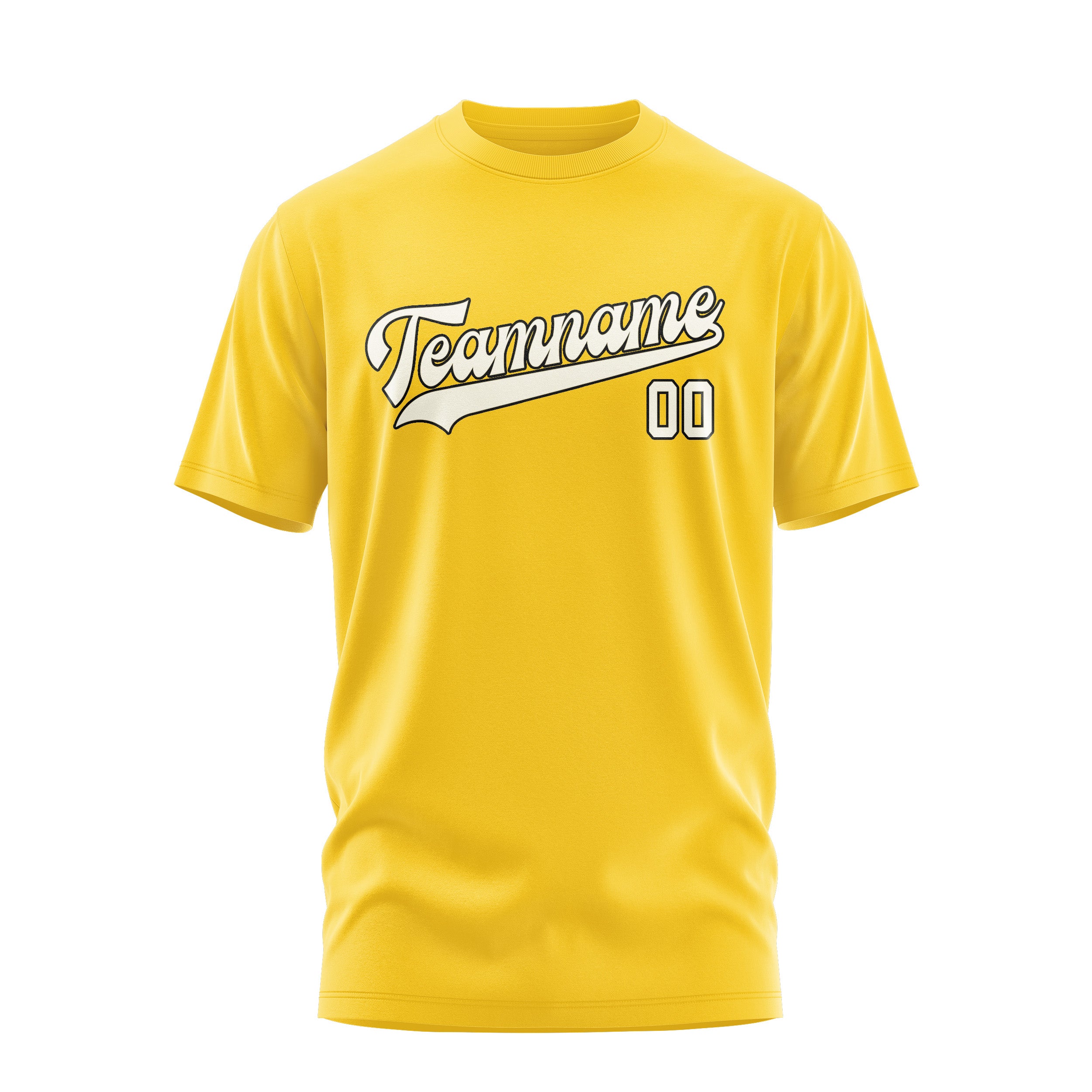 Maßgeschneidertes Gold Beige T-Shirt