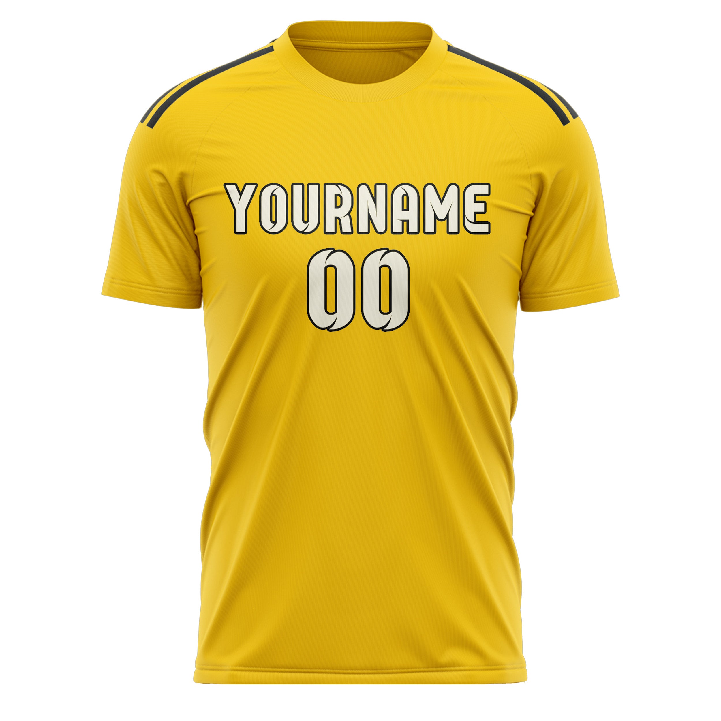 Benutzerdefiniertes Professionelles Gold Beige Fußballtrikot